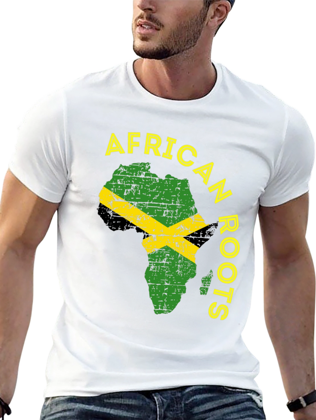 African Roots Jamaica Flag T-Shirt