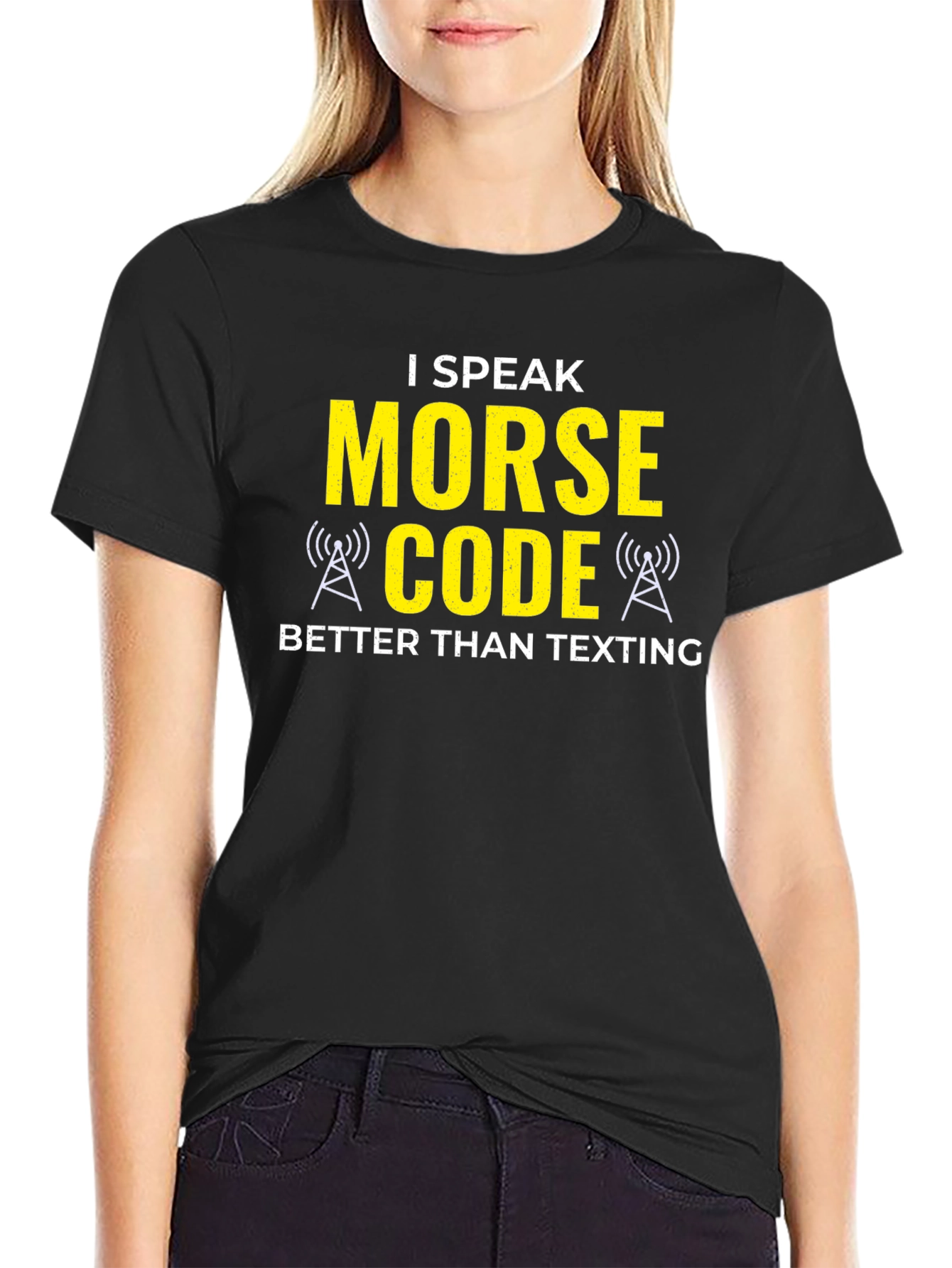 Morse Code T-Shirt: I Speak Morse Code Better Than Texting