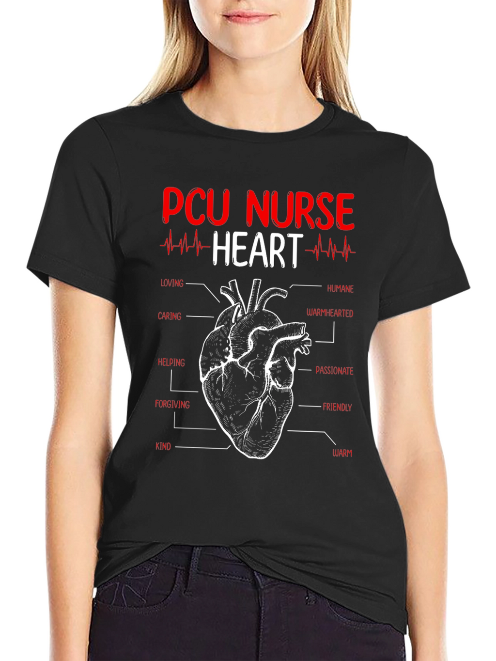 PCU Nurse Heart T-Shirt
