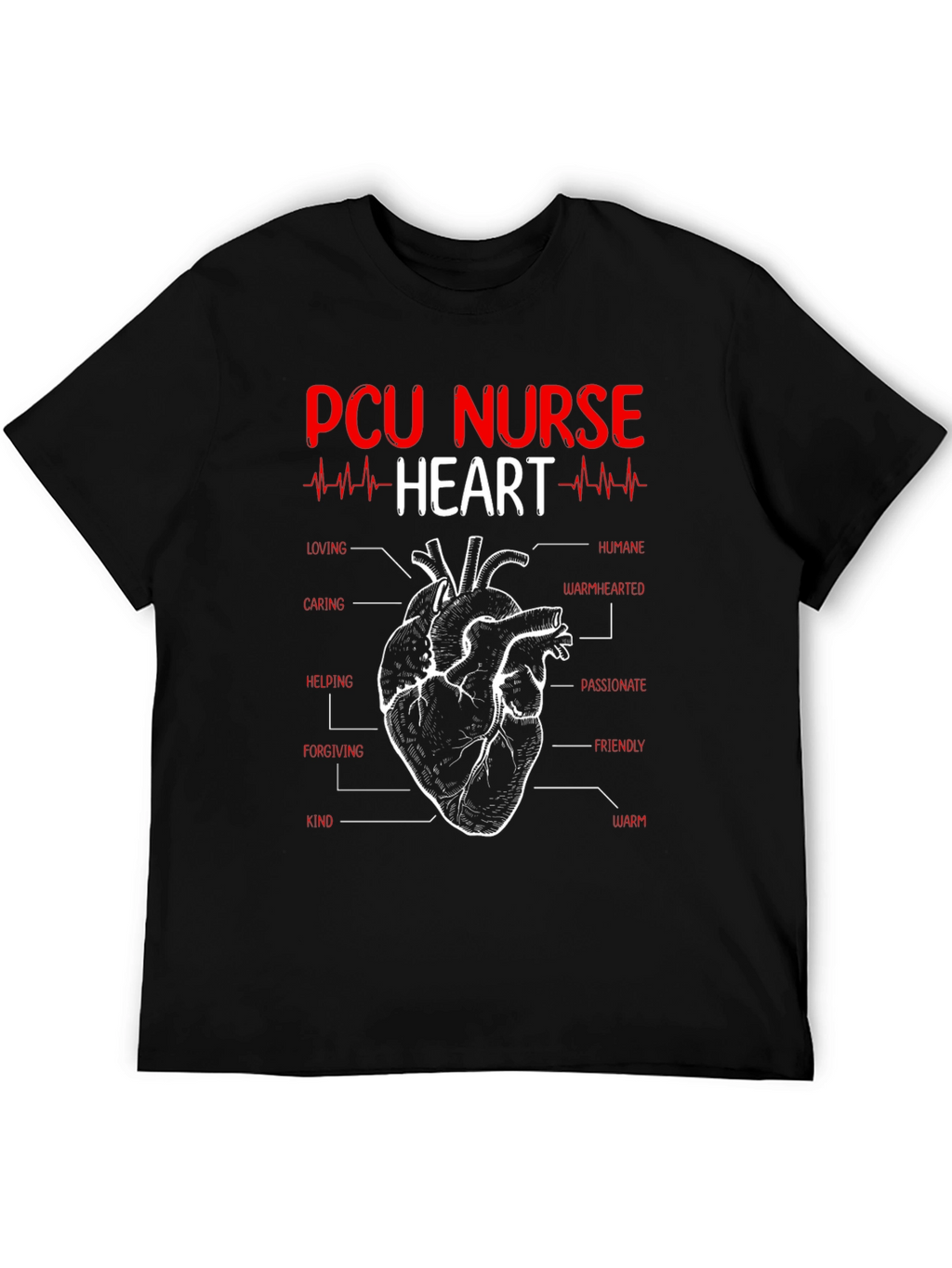 PCU Nurse Heart T-Shirt