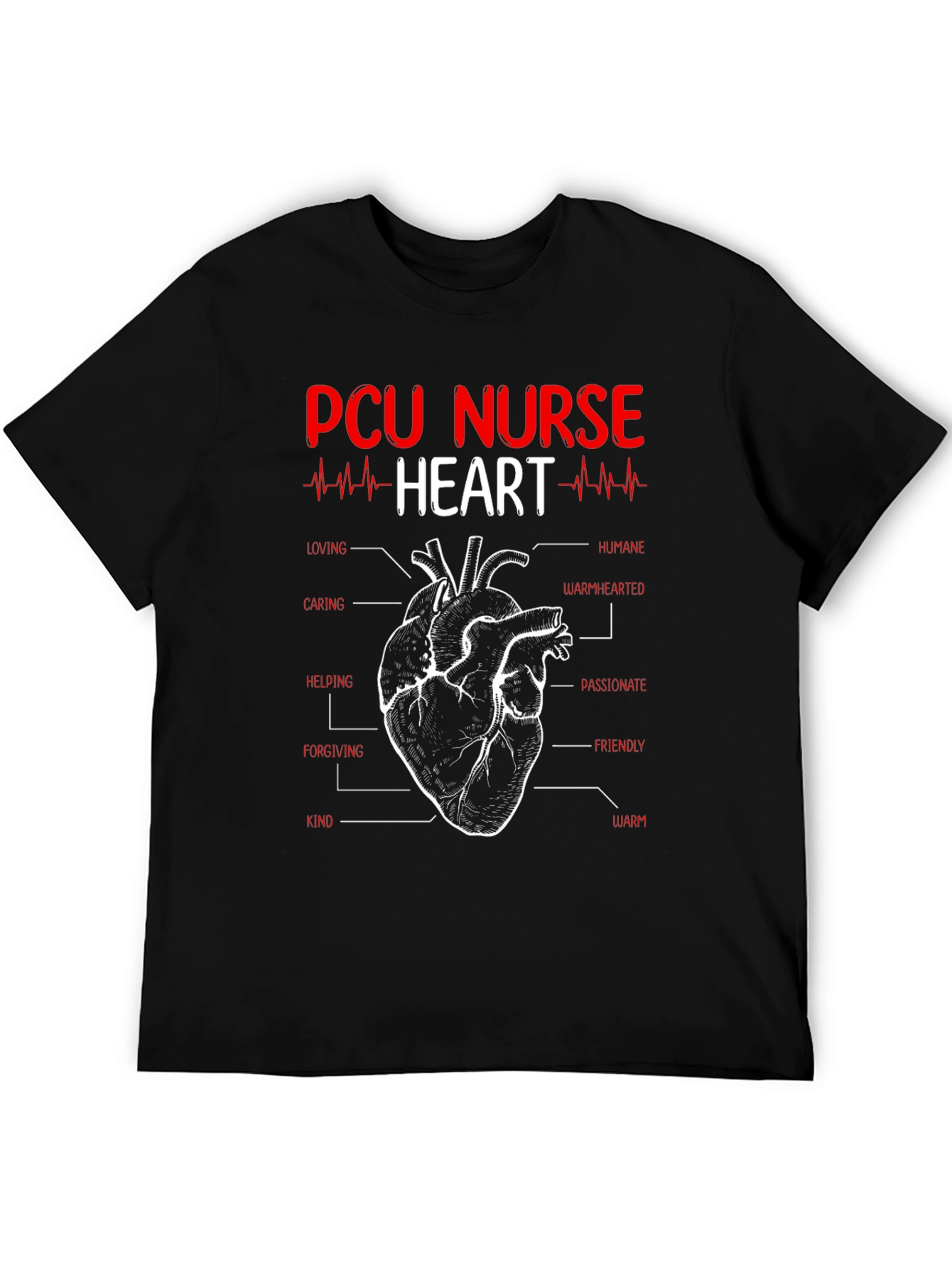 PCU Nurse Heart T-Shirt