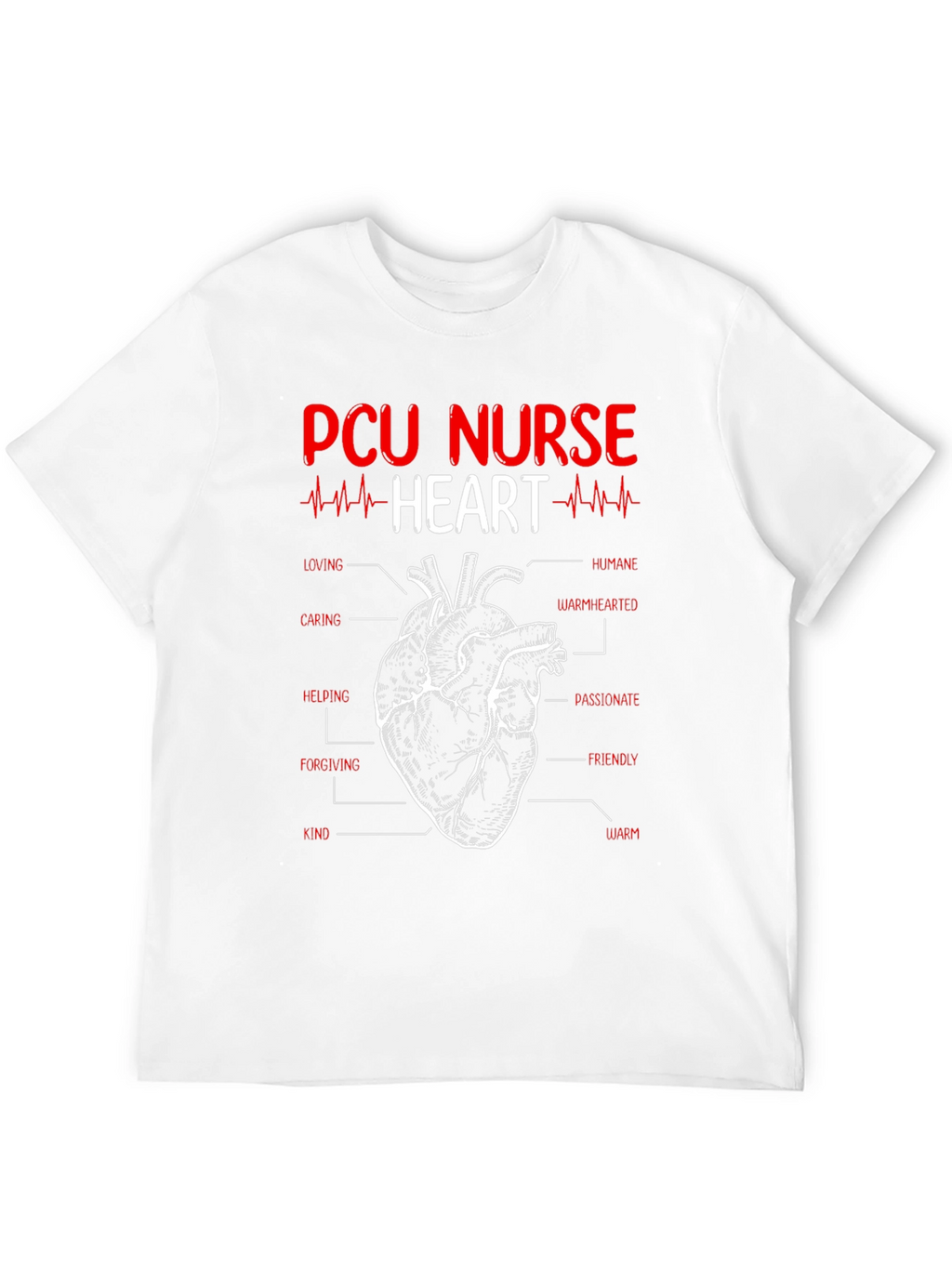 PCU Nurse Heart T-Shirt