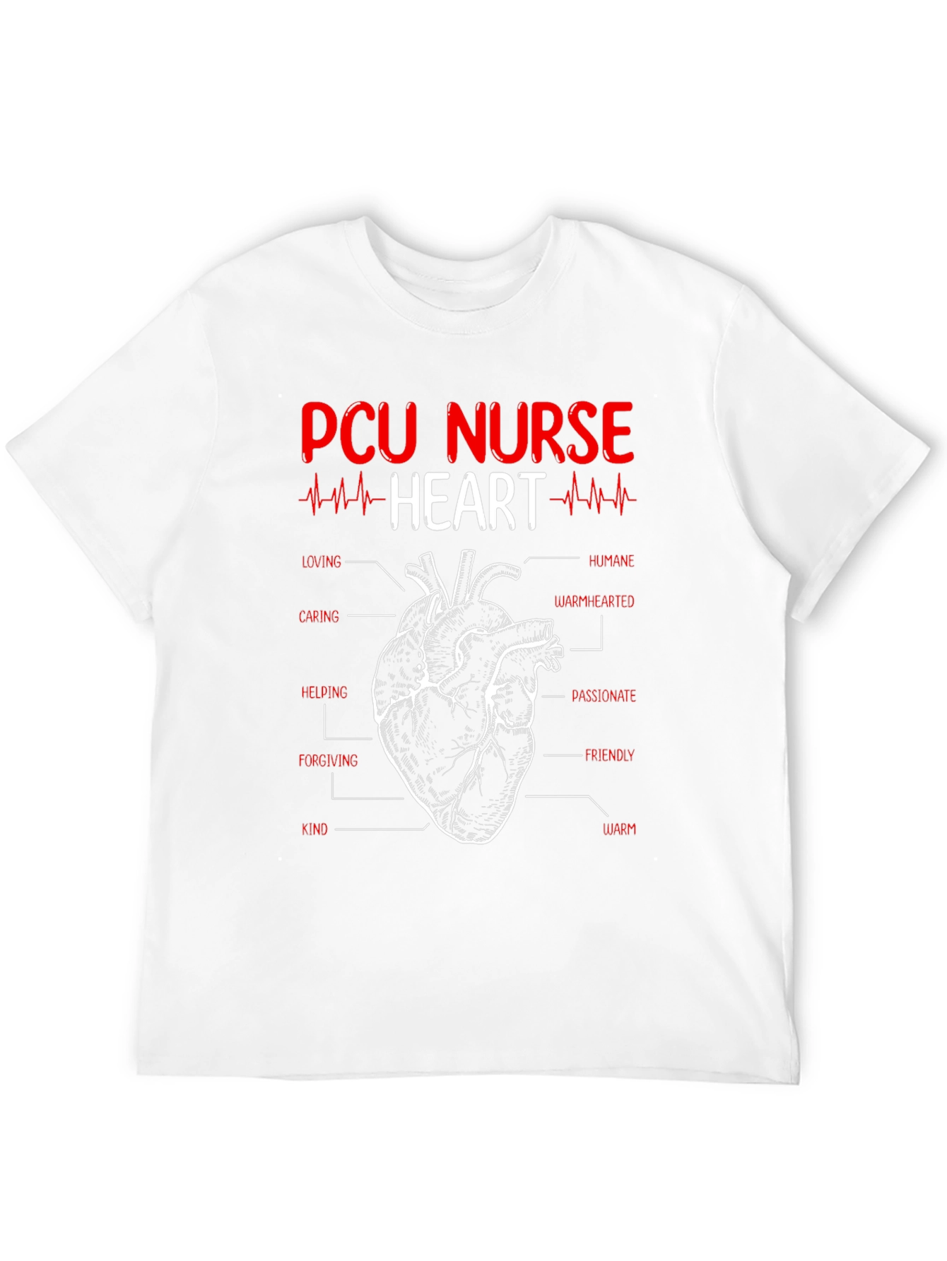 PCU Nurse Heart T-Shirt