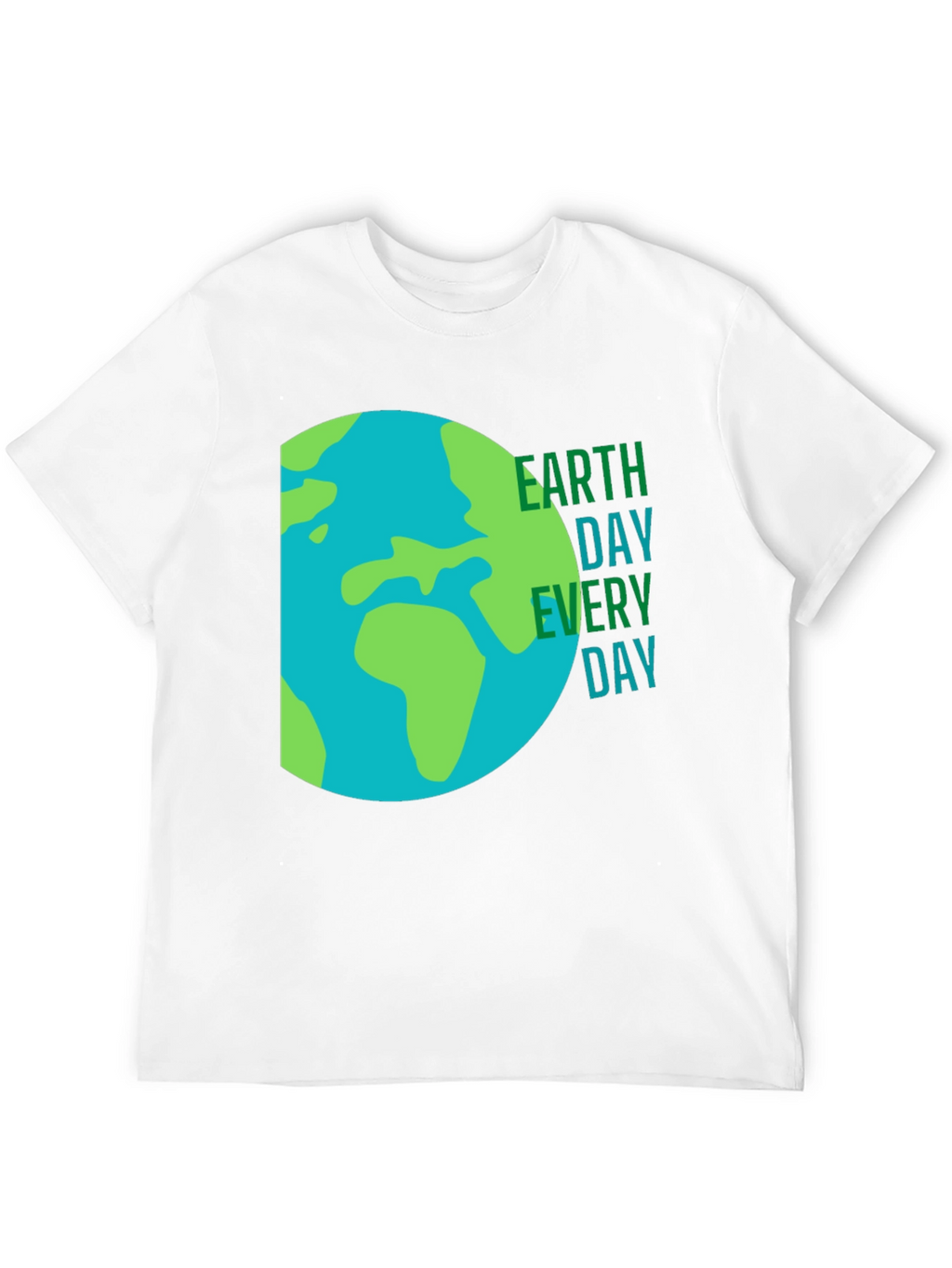 Earth Day Every Day Graphic T-Shirt - Black