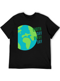 Earth Day Every Day Graphic T-Shirt - Black