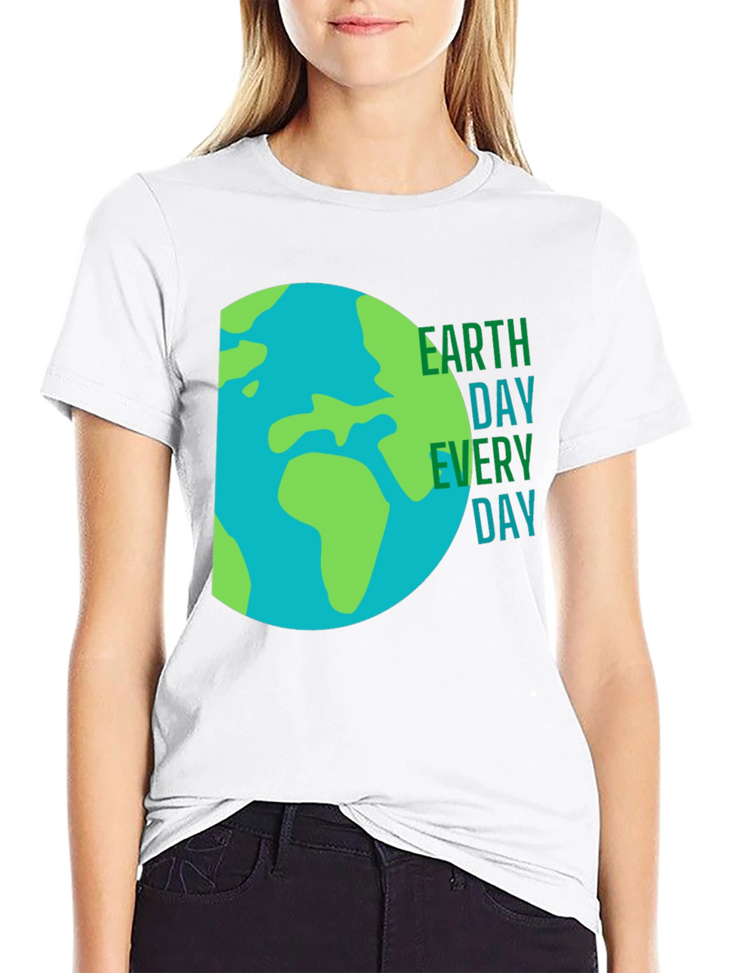 Earth Day Every Day Graphic T-Shirt - Black