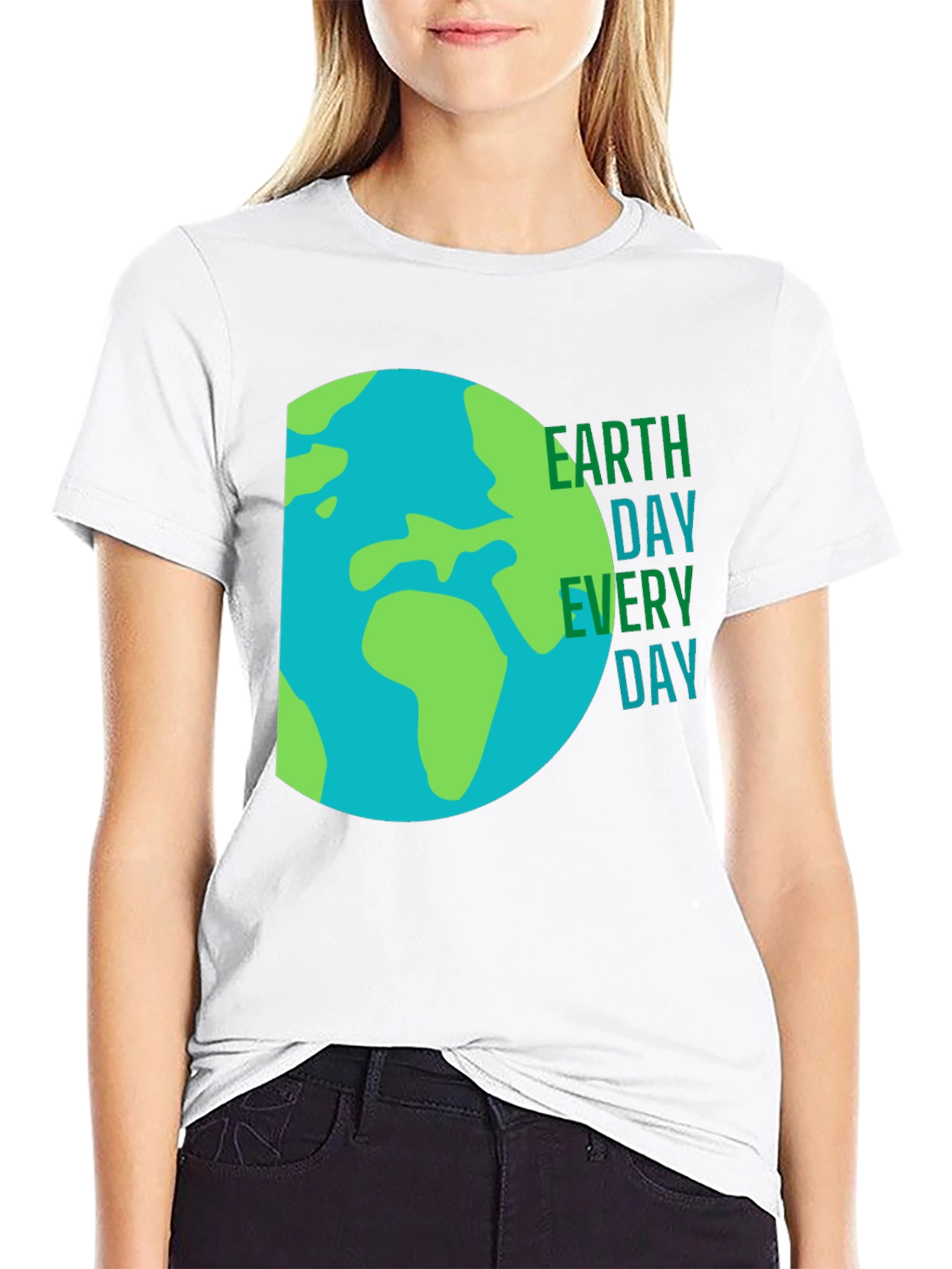 Earth Day Every Day Graphic T-Shirt - Black