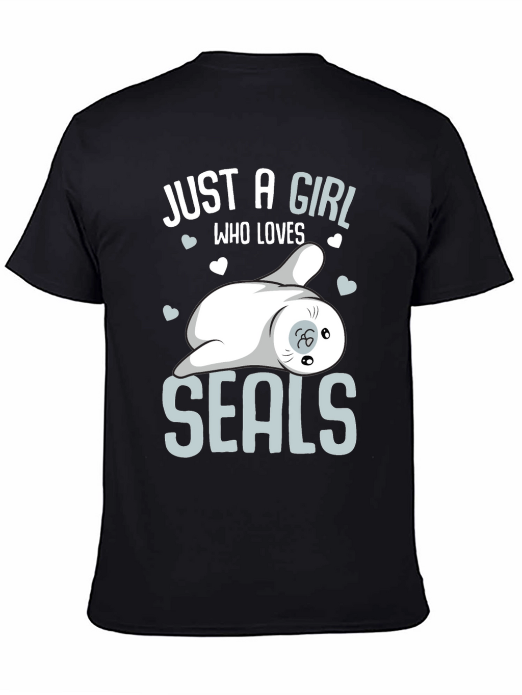 Girl Loves Seals T-Shirt - Cute Animal Graphic Tee