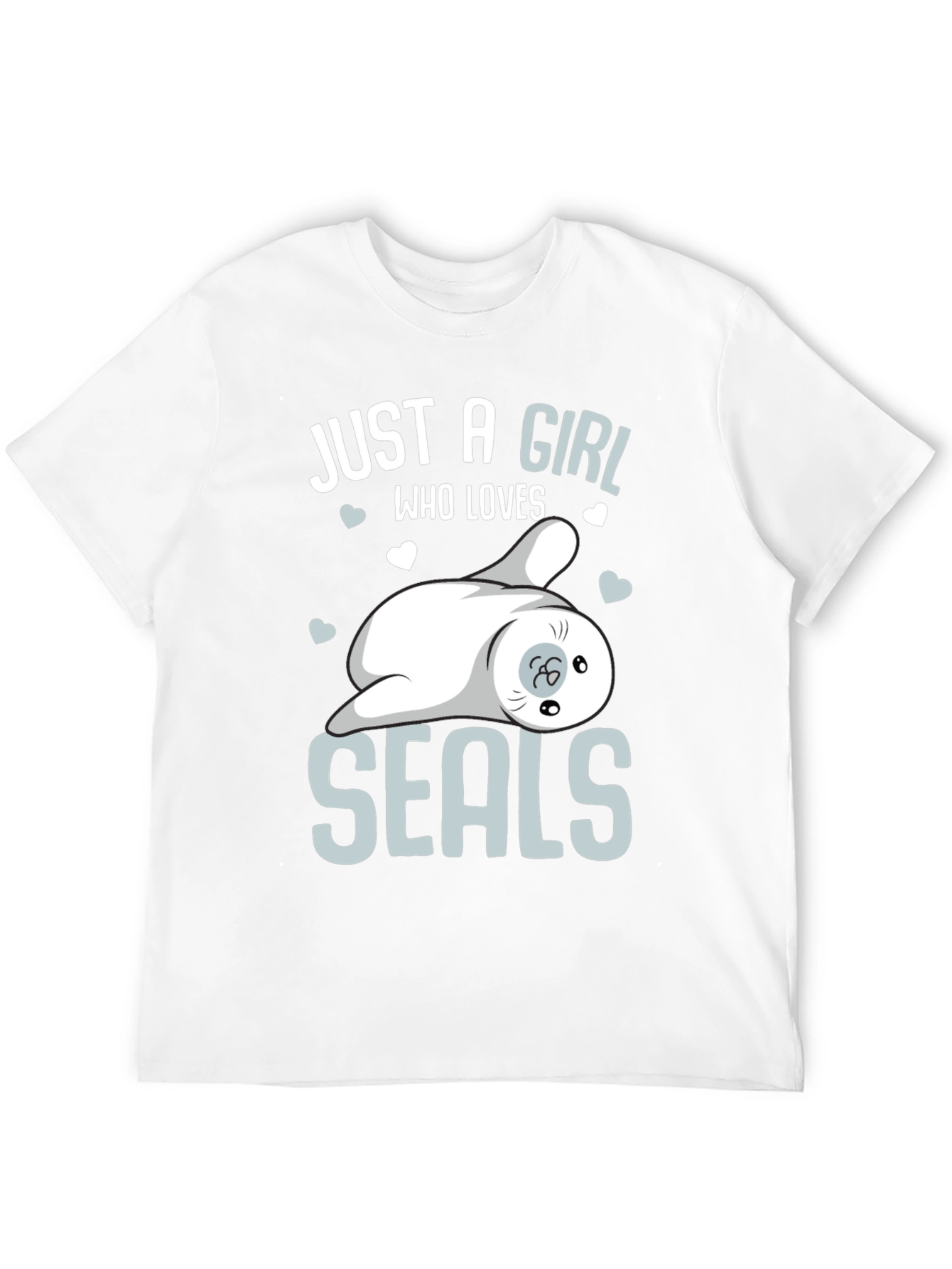 Girl Loves Seals T-Shirt - Cute Animal Graphic Tee