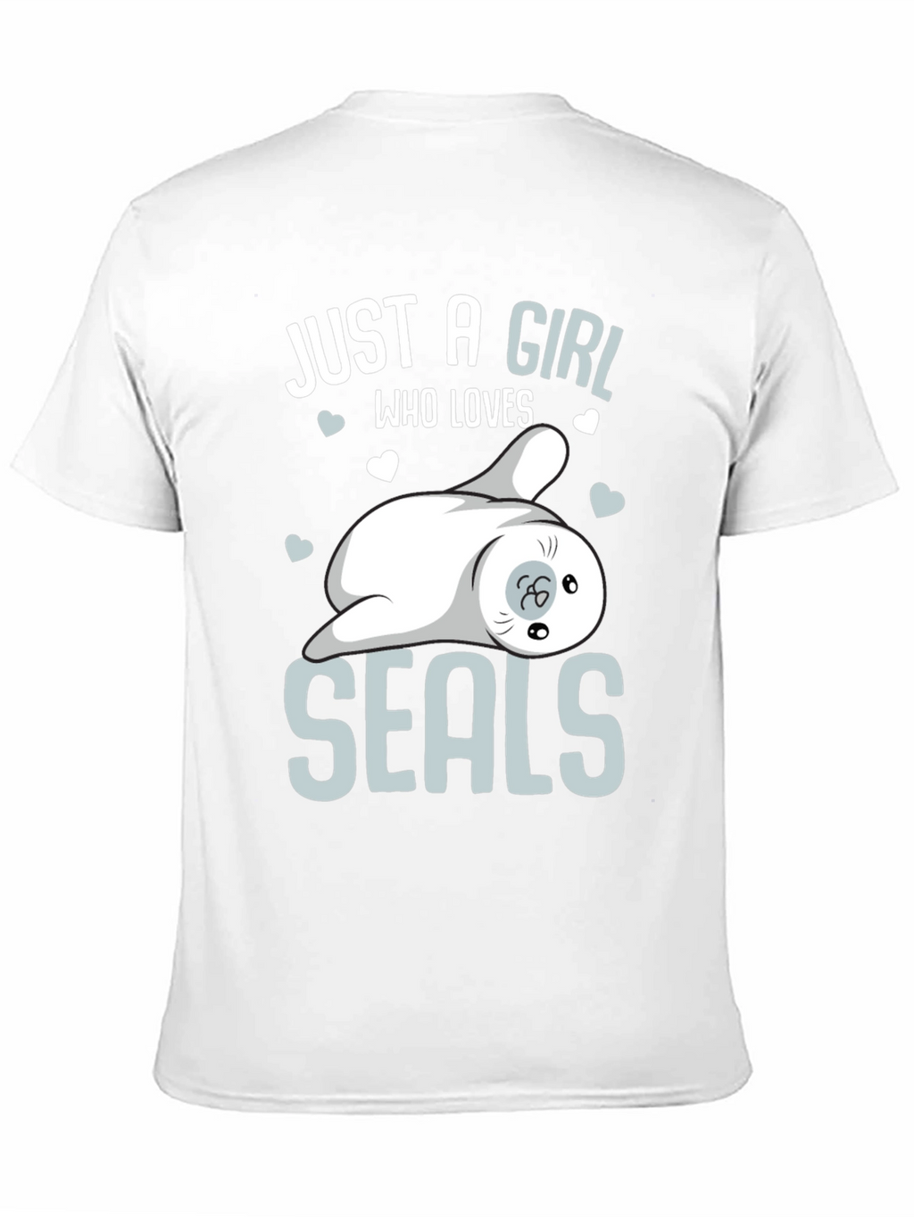 Girl Loves Seals T-Shirt - Cute Animal Graphic Tee