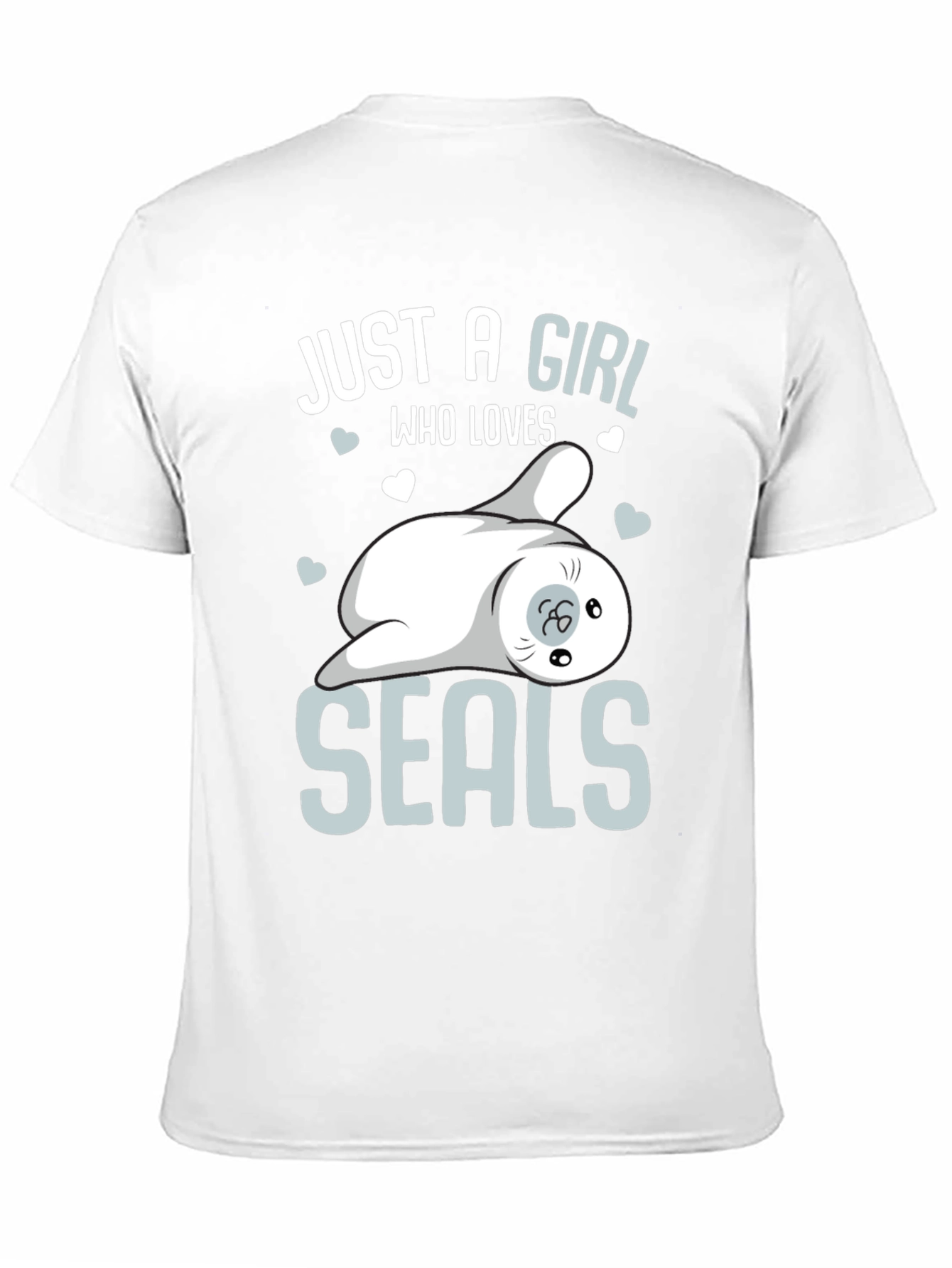 Girl Loves Seals T-Shirt - Cute Animal Graphic Tee
