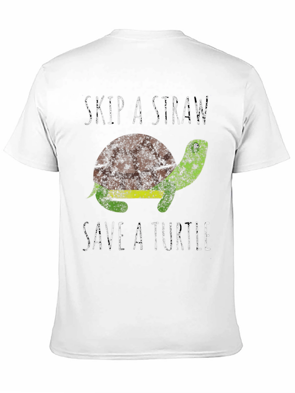 Skip A Straw Save A Turtle Graphic T-Shirt