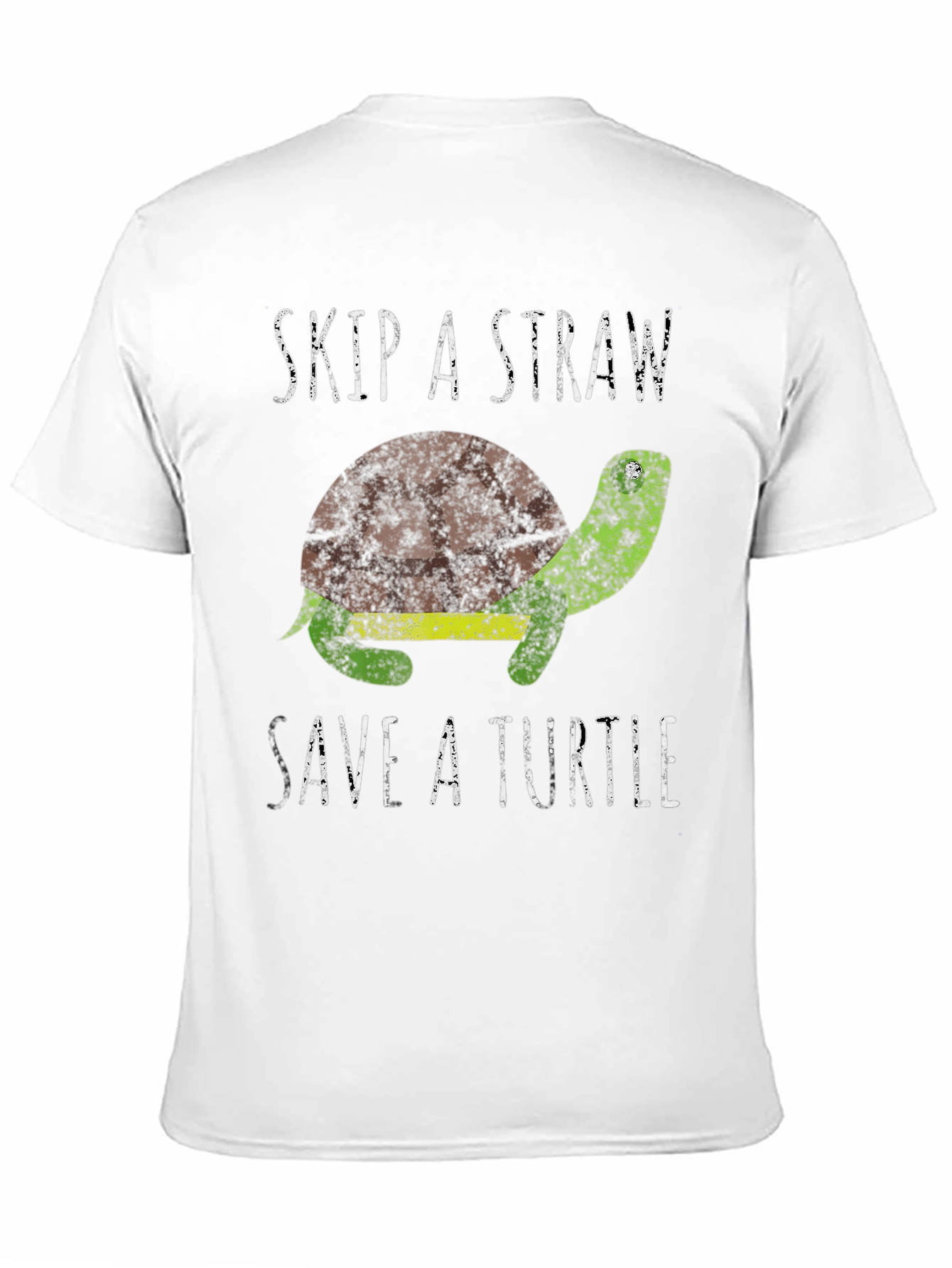 Skip A Straw Save A Turtle Graphic T-Shirt