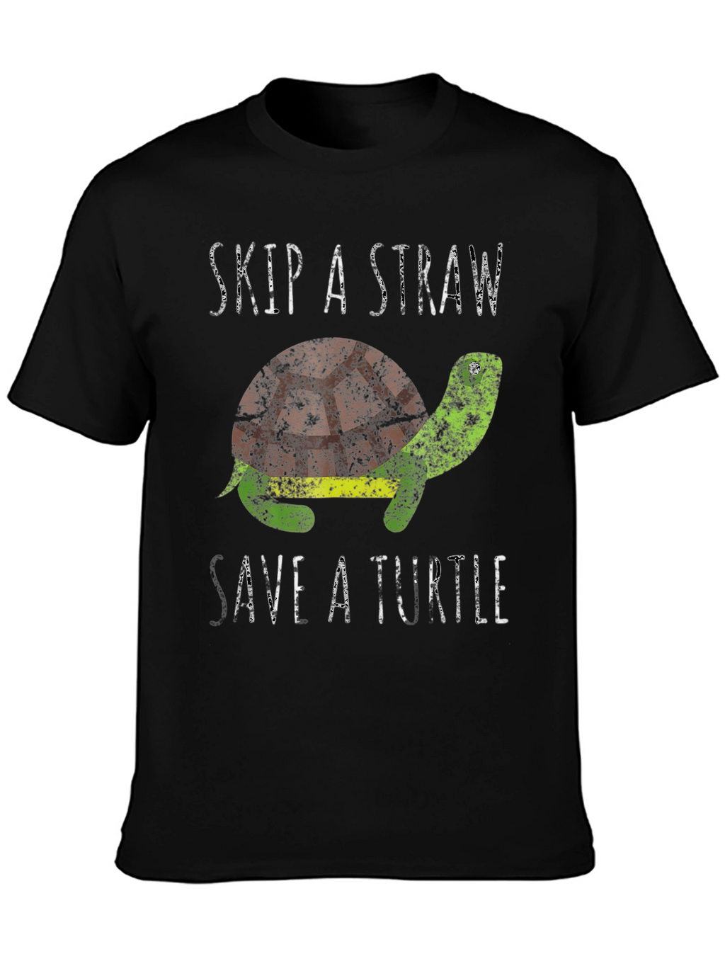 Skip A Straw Save A Turtle Graphic T-Shirt