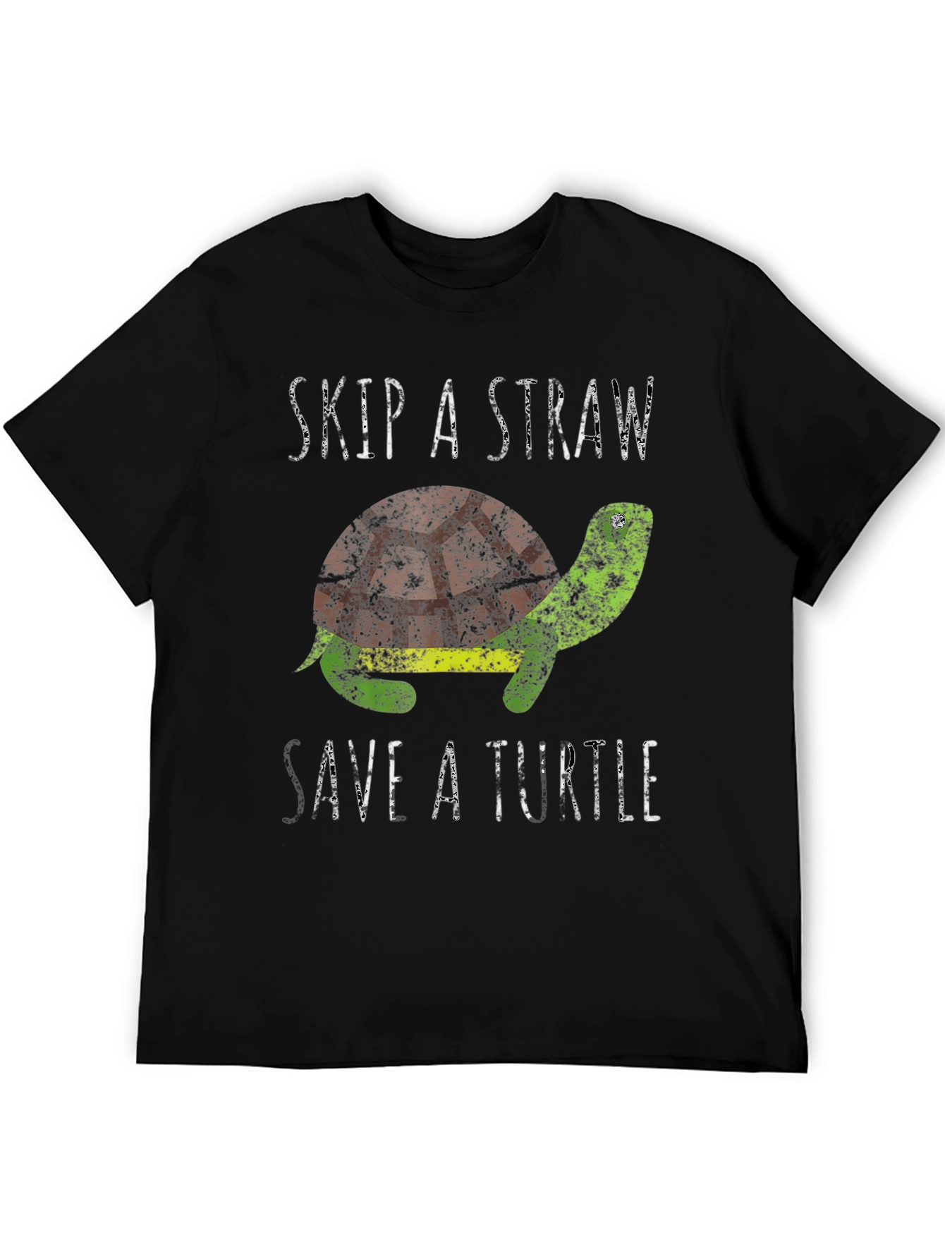 Skip A Straw Save A Turtle Graphic T-Shirt
