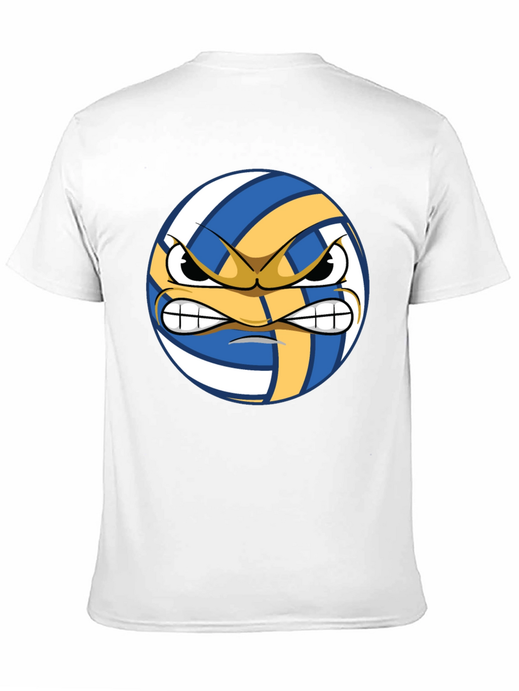 Angry Volleyball Graphic Tee - Mens Black T-Shirt