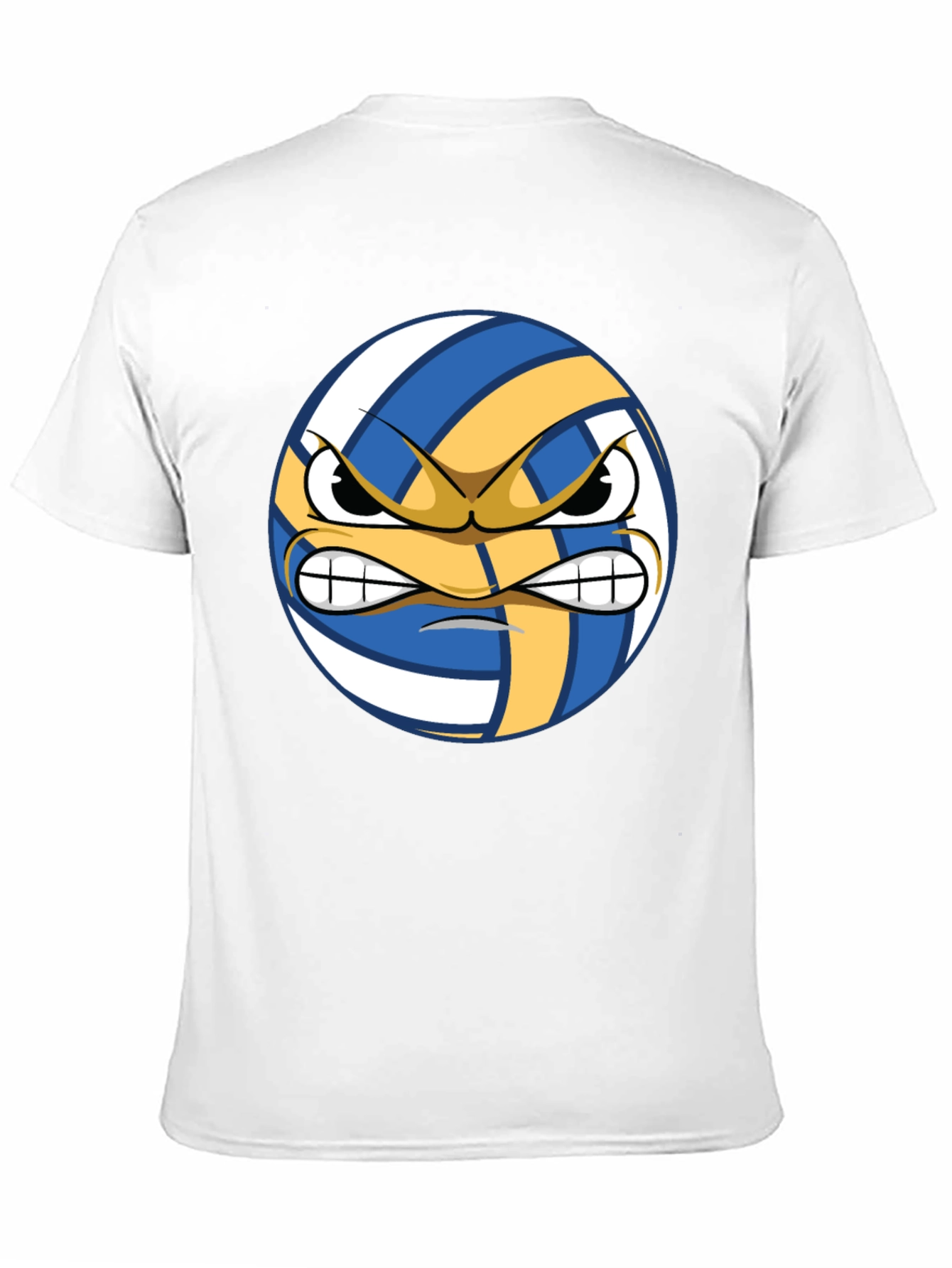 Angry Volleyball Graphic Tee - Mens Black T-Shirt