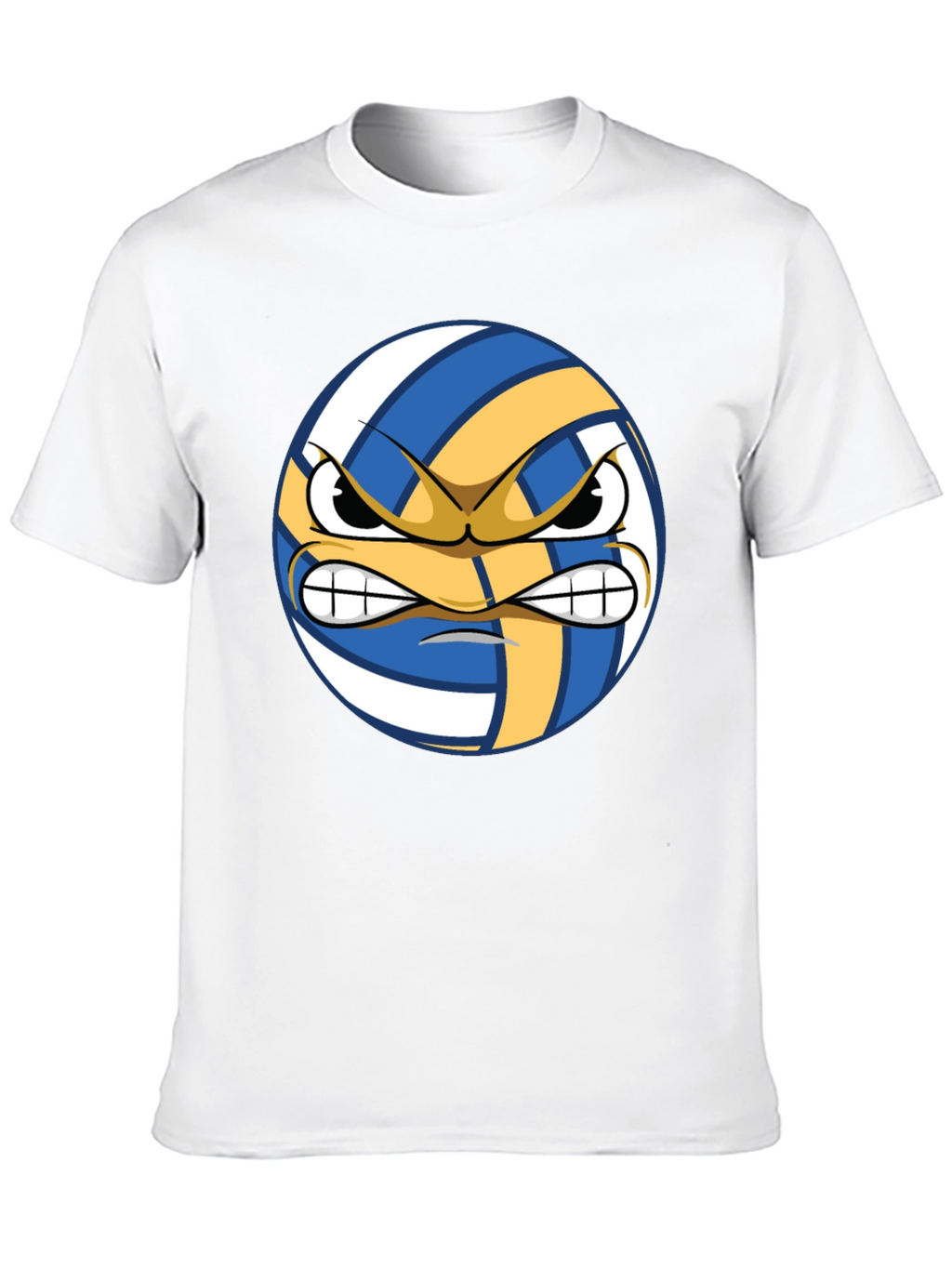 Angry Volleyball Graphic Tee - Mens Black T-Shirt