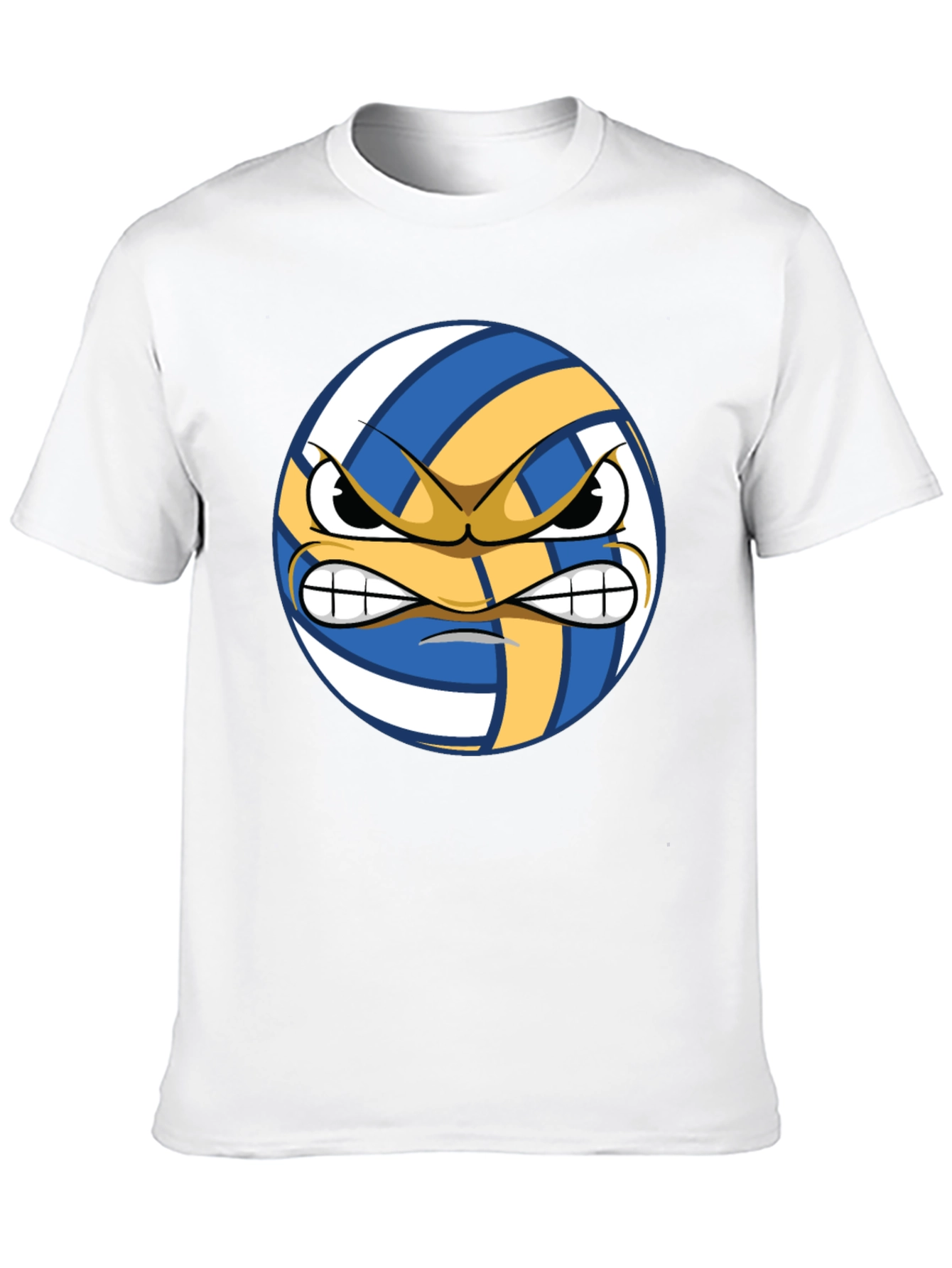 Angry Volleyball Graphic Tee - Mens Black T-Shirt