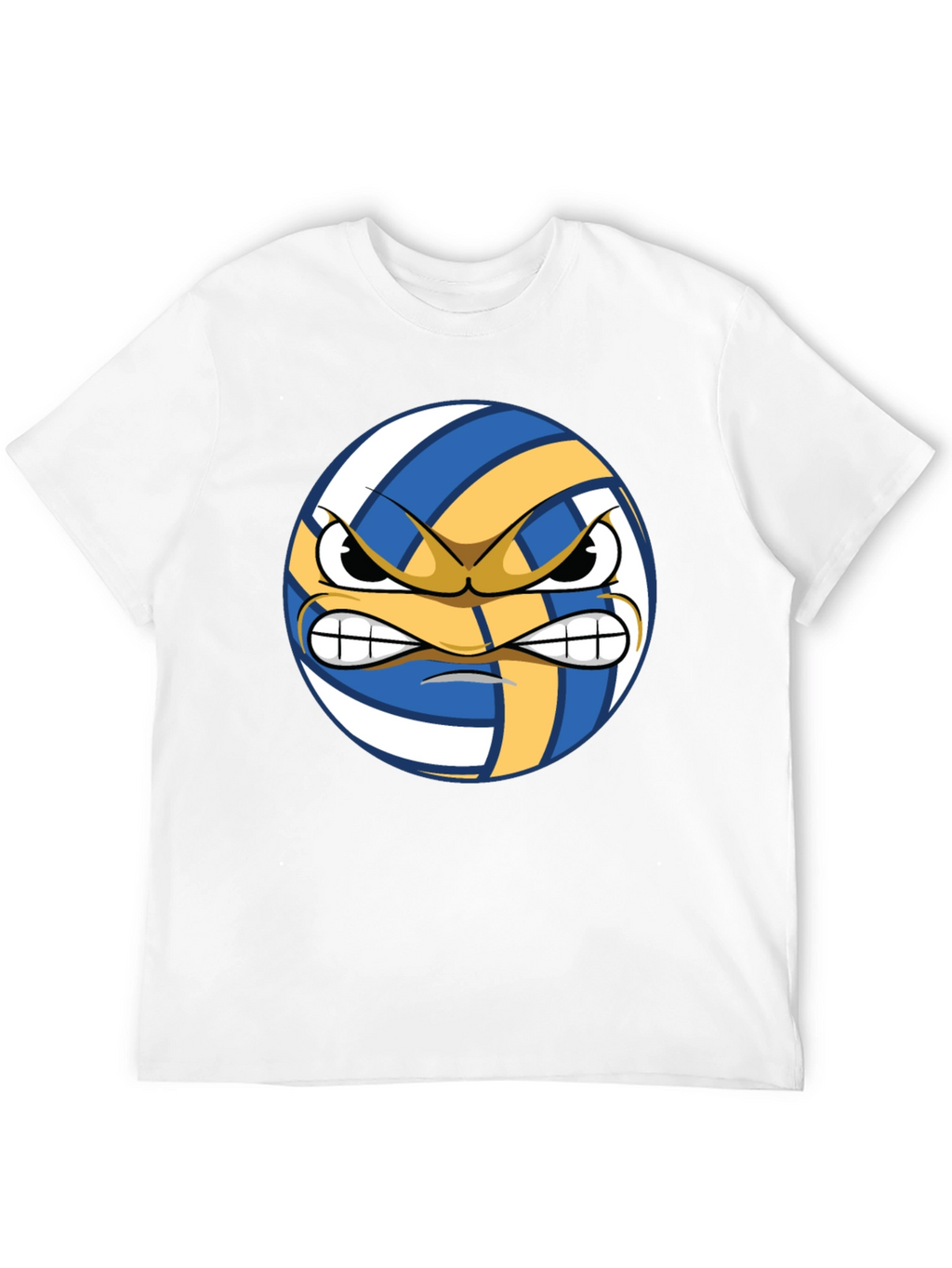 Angry Volleyball Graphic Tee - Mens Black T-Shirt