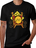 Crypto King T-Shirt - Bitcoin Ethereum Throne Design