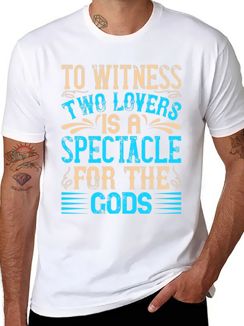 Two Lovers Spectacle Graphic T-Shirt