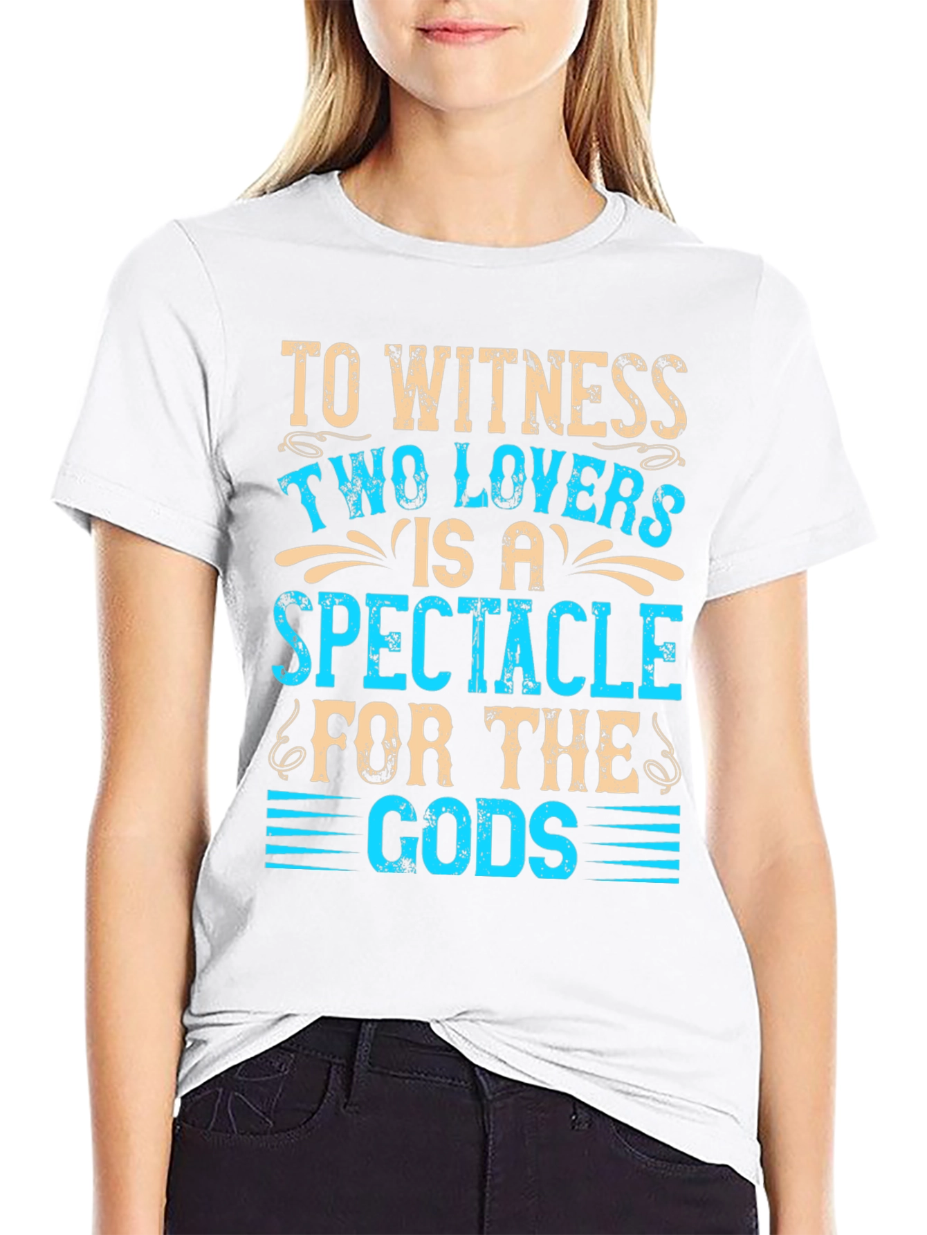 Two Lovers Spectacle Graphic T-Shirt