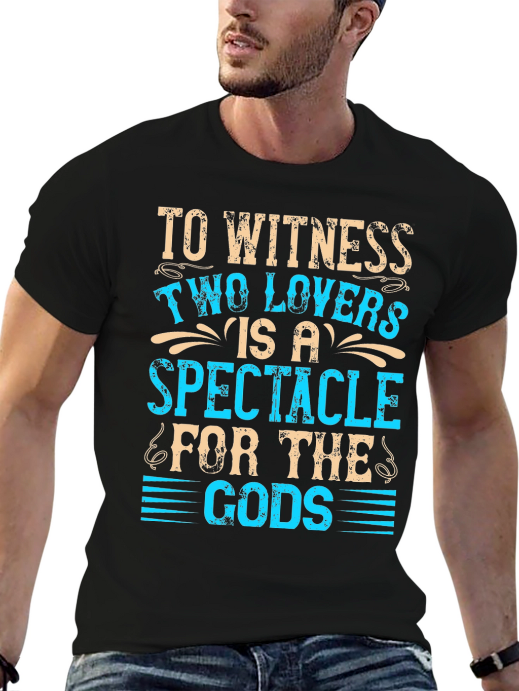 Two Lovers Spectacle Graphic T-Shirt
