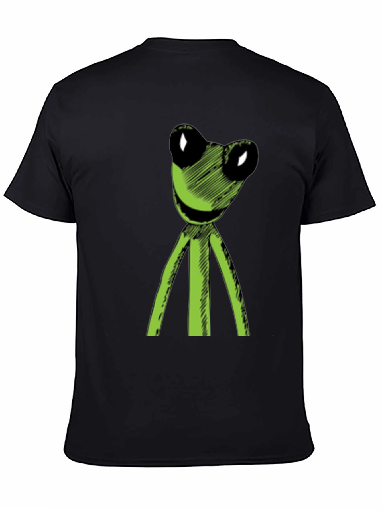 Kermit Sketch Tee - Black Relaxed Fit