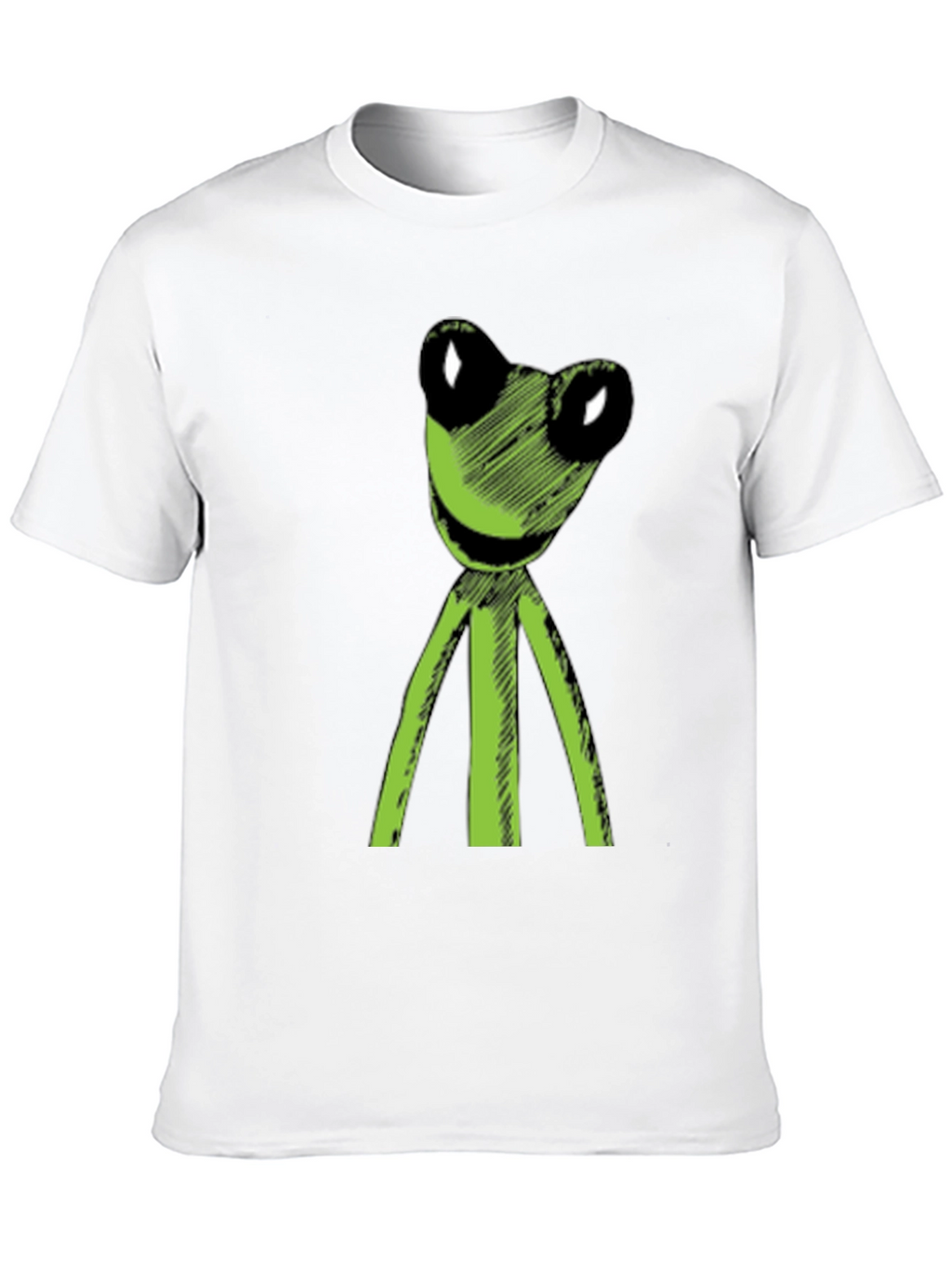 Kermit Sketch Tee - Black Relaxed Fit