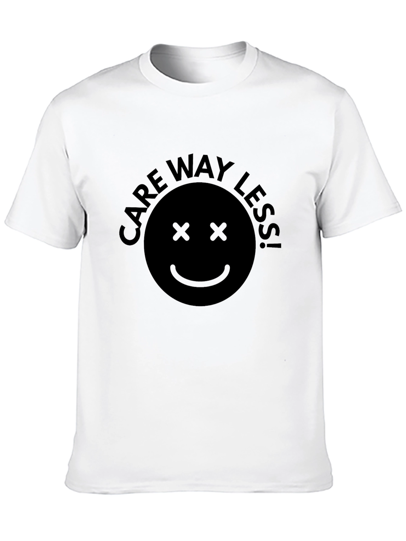 Care Way Less Graphic Tee - Black Unisex