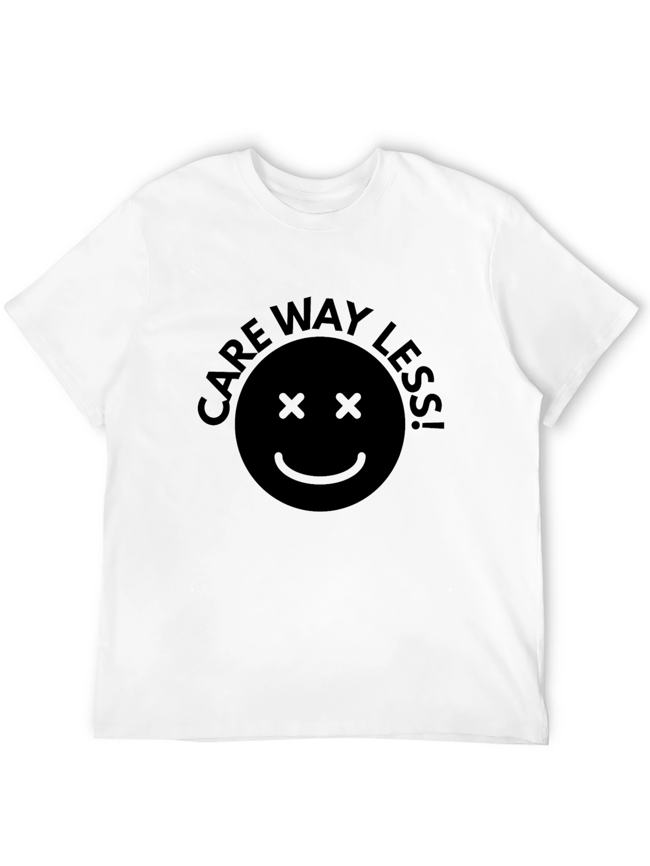 Care Way Less Graphic Tee - Black Unisex