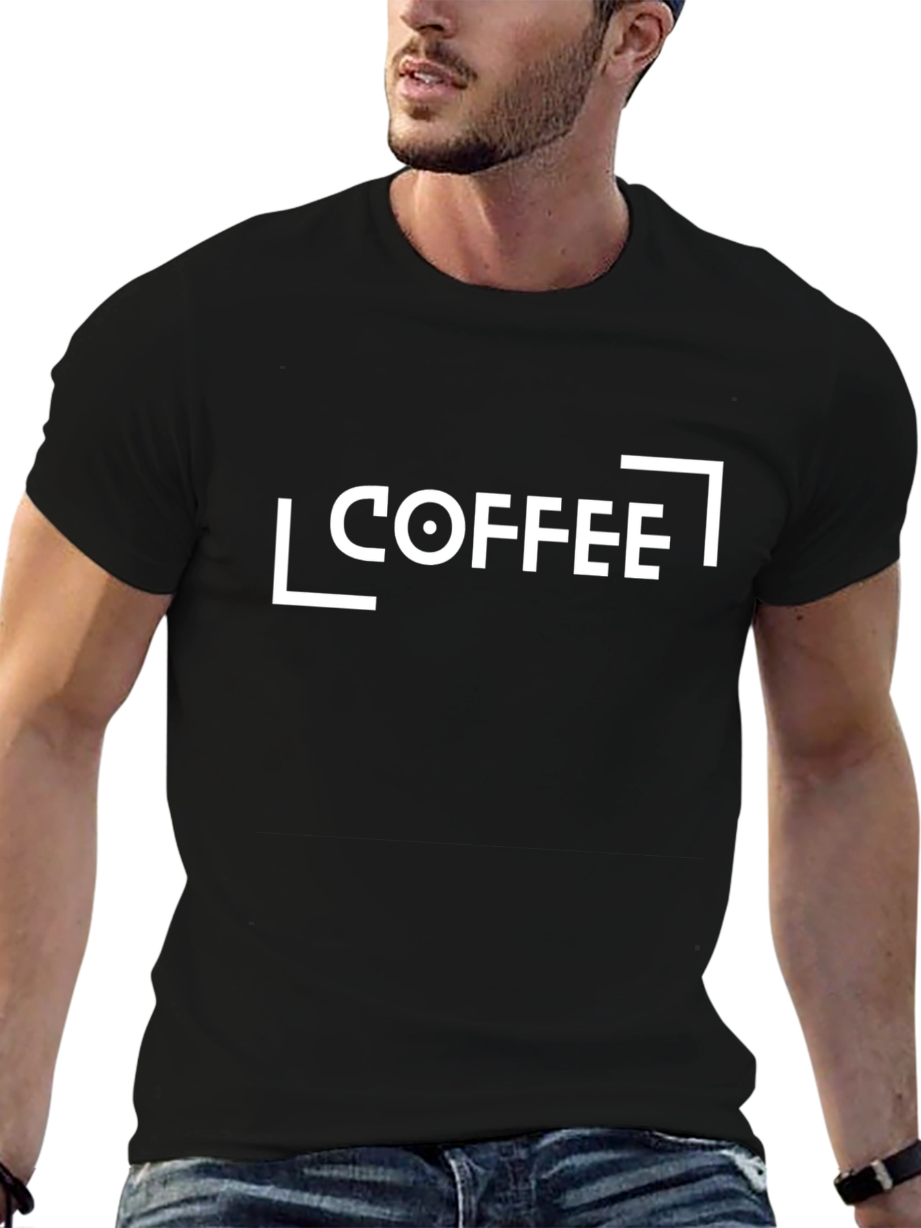 Coffee Graphic Tee - Black Cotton Comfort