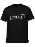 Coffee Graphic Tee - Black Cotton Comfort