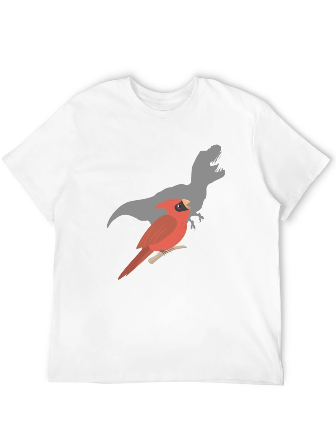 Cardinal & T-Rex Mens Black Graphic Tee
