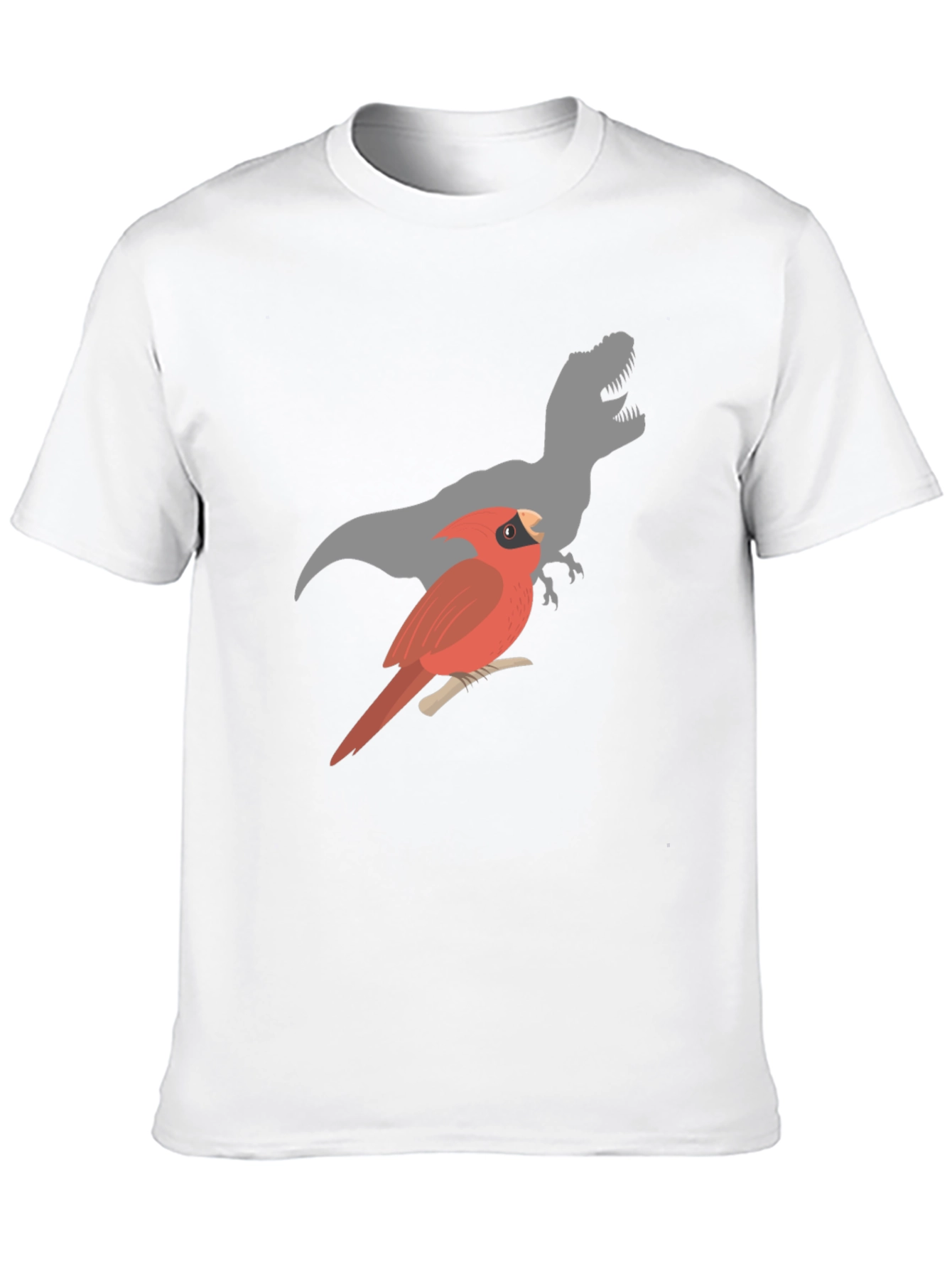 Cardinal & T-Rex Mens Black Graphic Tee