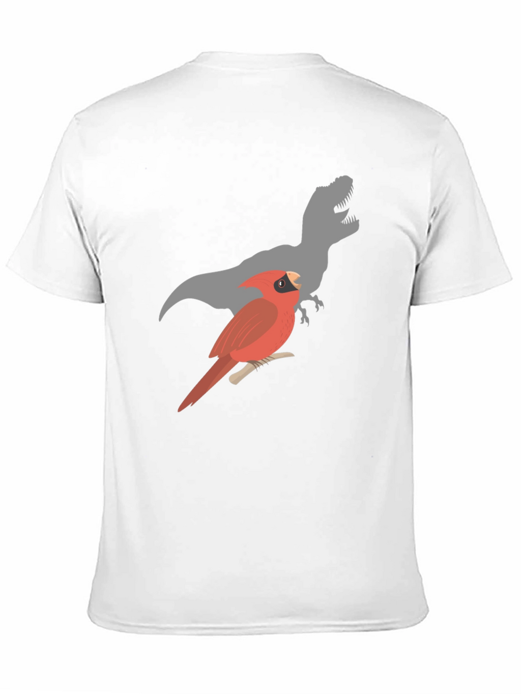 Cardinal & T-Rex Mens Black Graphic Tee