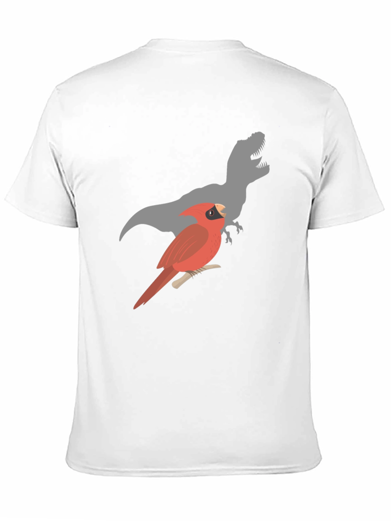 Cardinal & T-Rex Mens Black Graphic Tee
