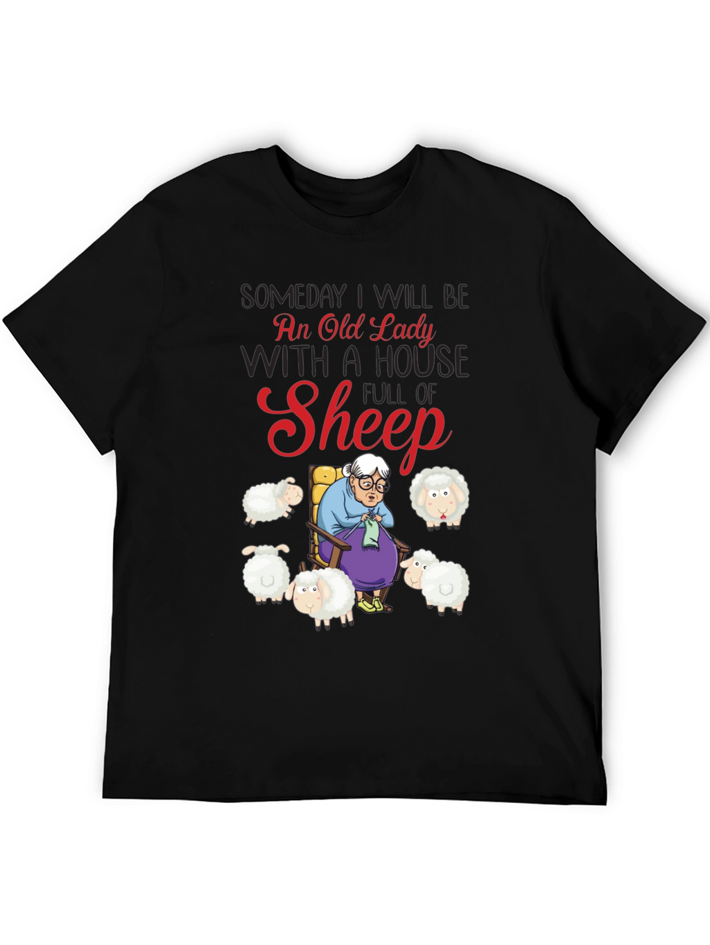 Old Lady Sheep T-Shirt