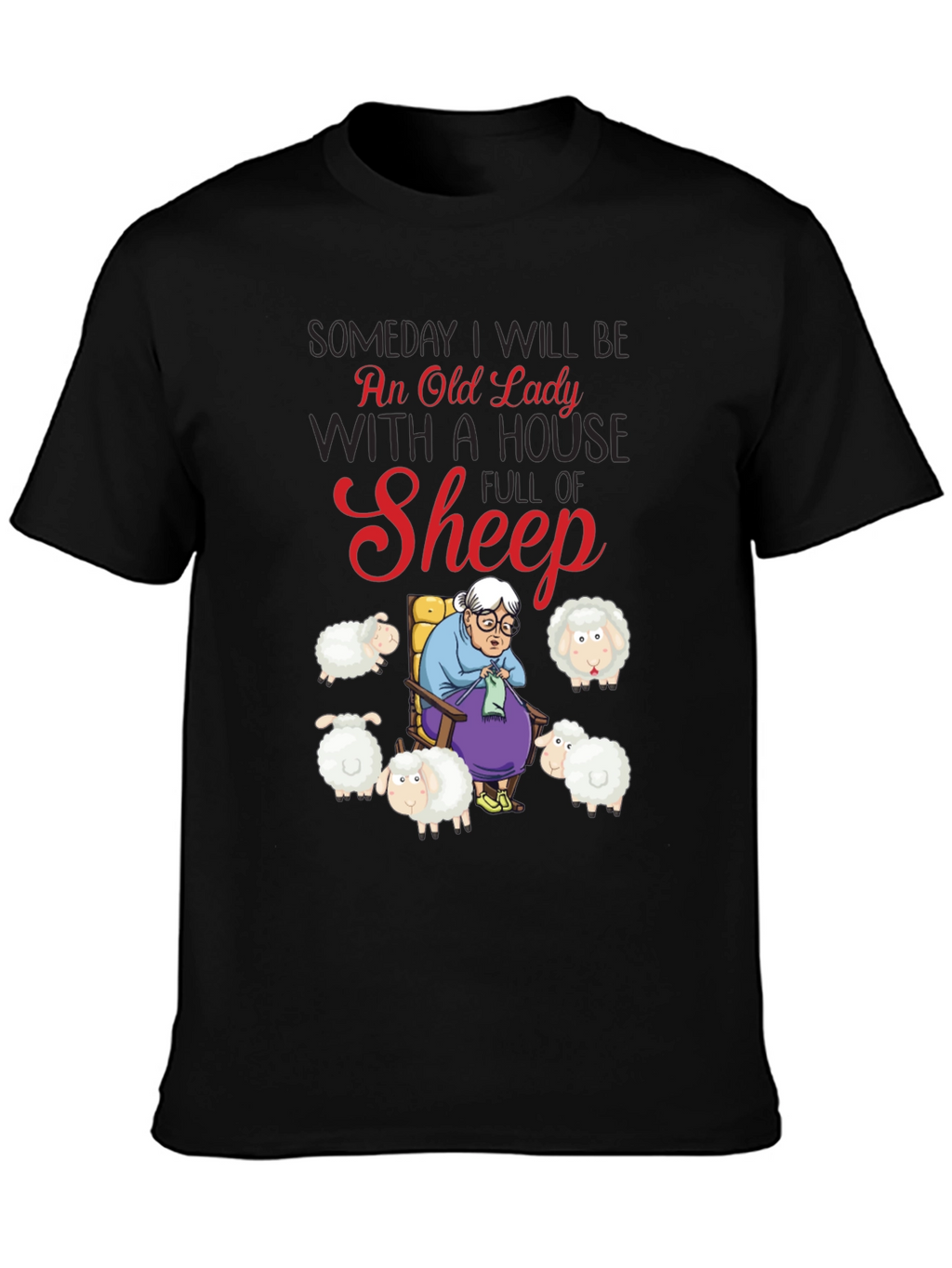 Old Lady Sheep T-Shirt