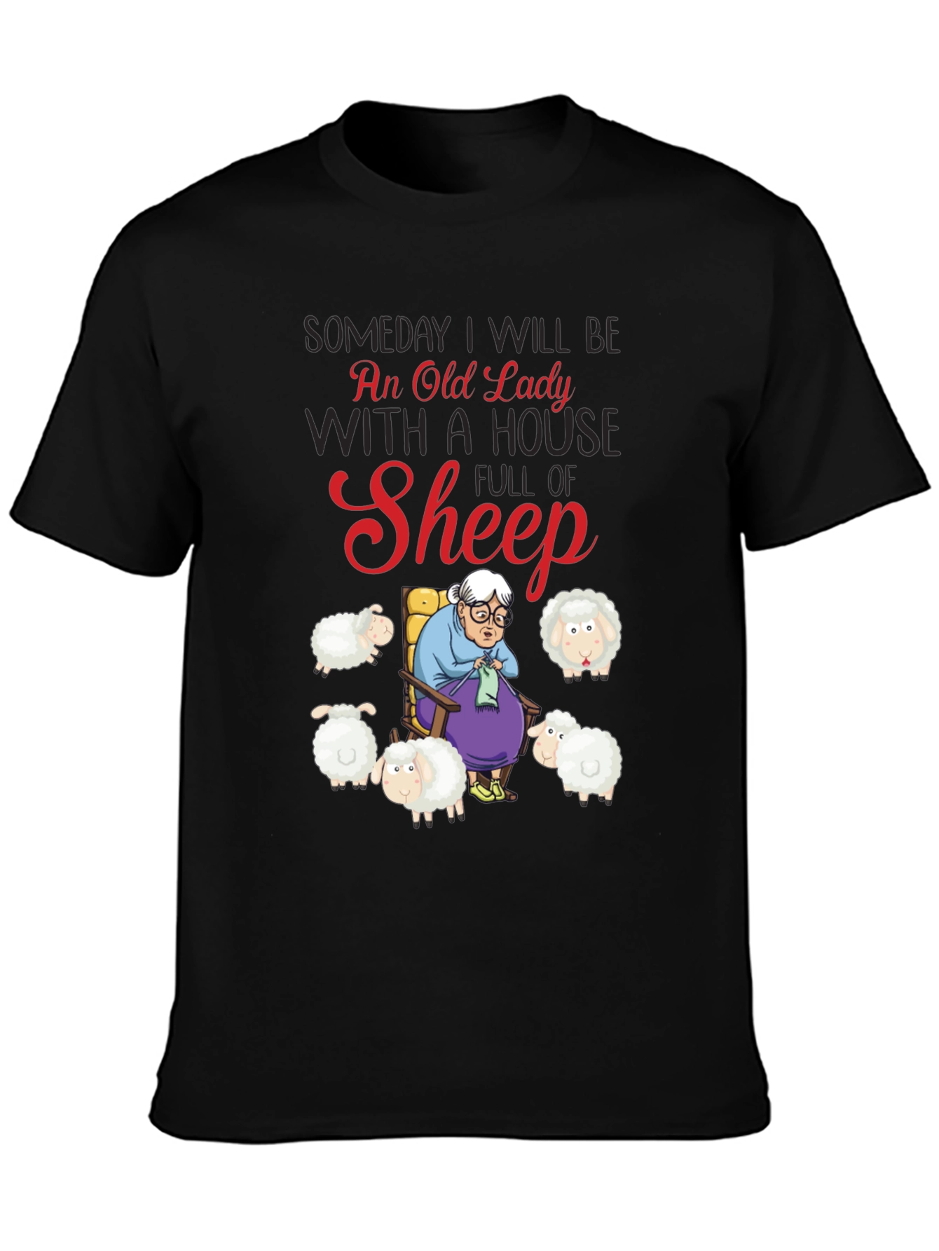 Old Lady Sheep T-Shirt