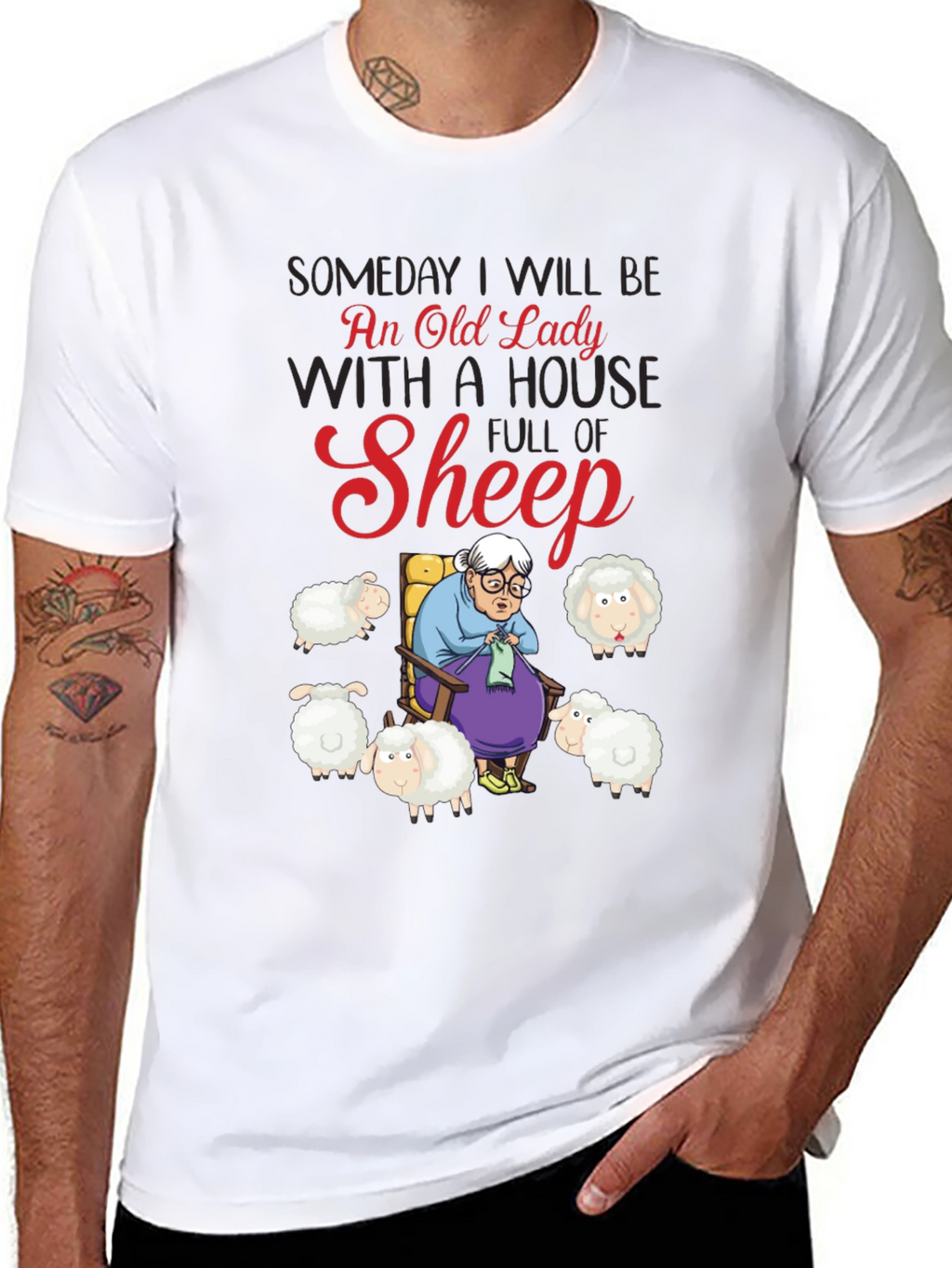 Old Lady Sheep T-Shirt