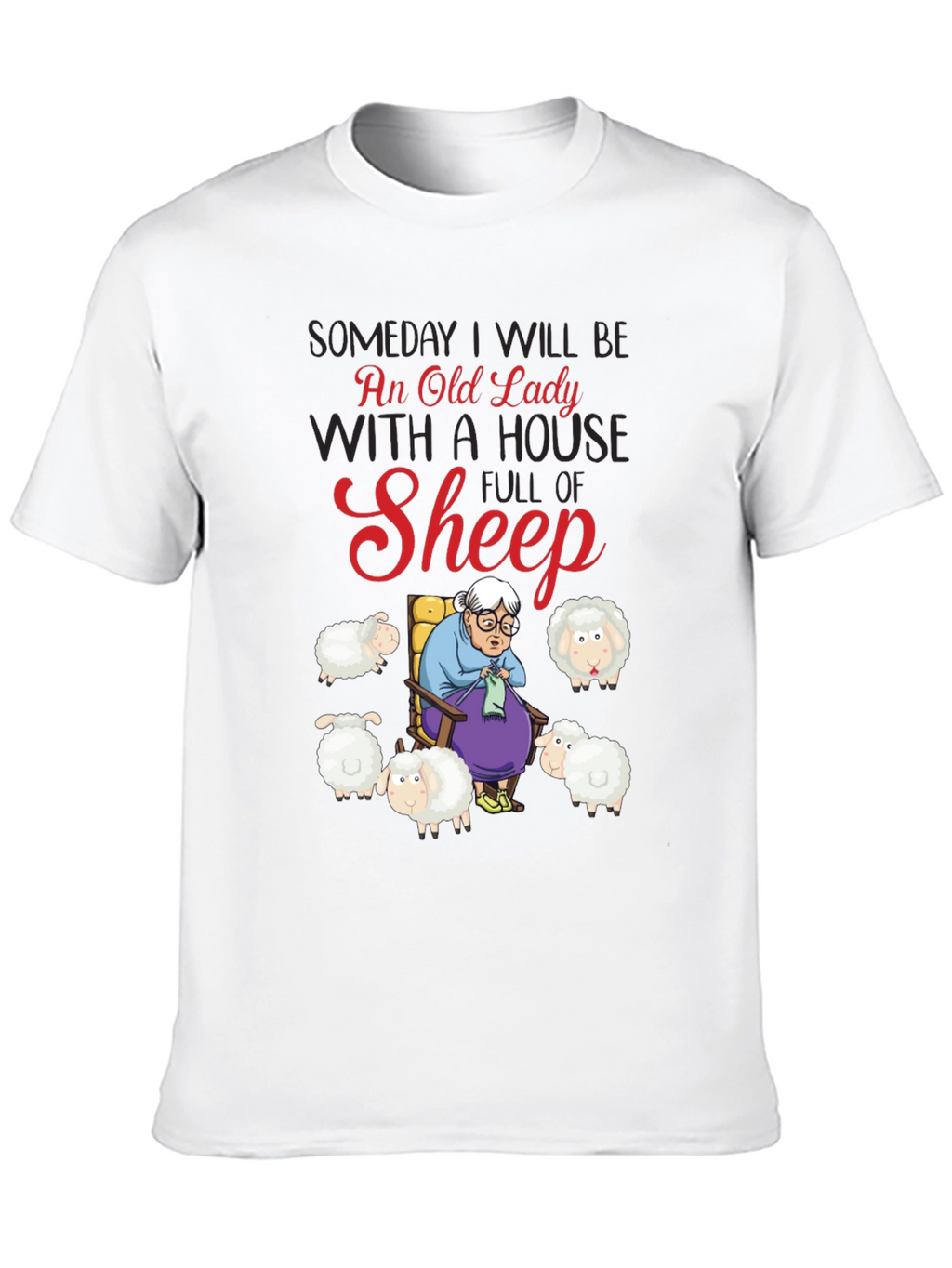 Old Lady Sheep T-Shirt