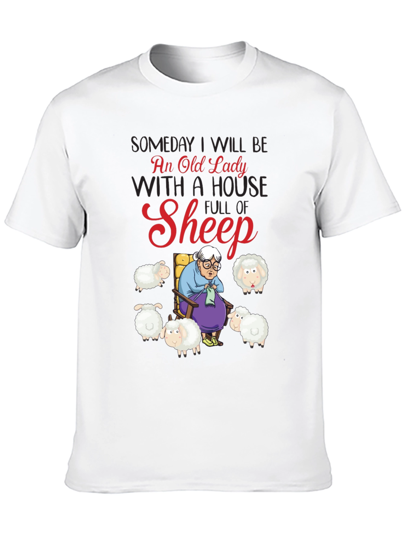 Old Lady Sheep T-Shirt