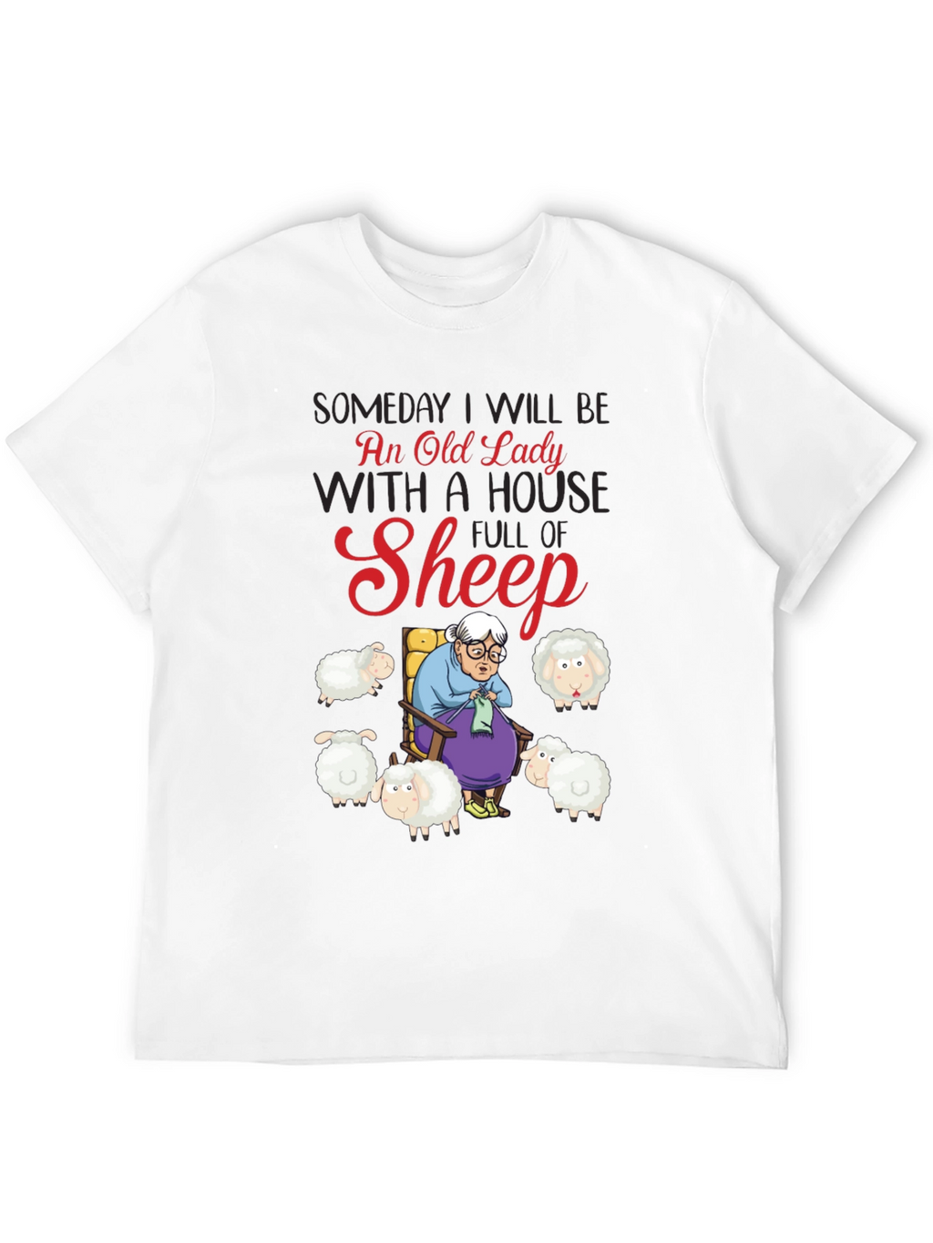 Old Lady Sheep T-Shirt