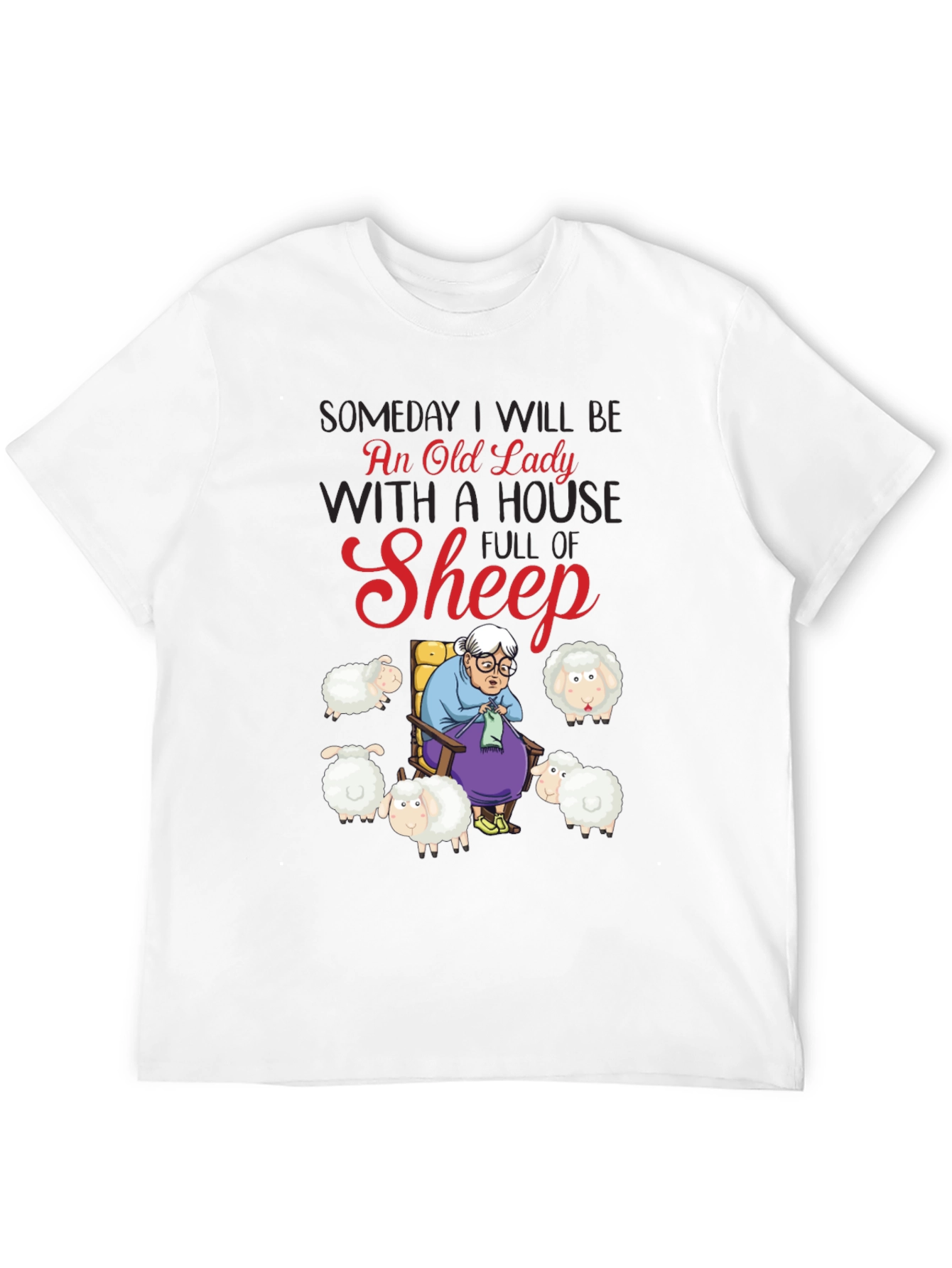 Old Lady Sheep T-Shirt