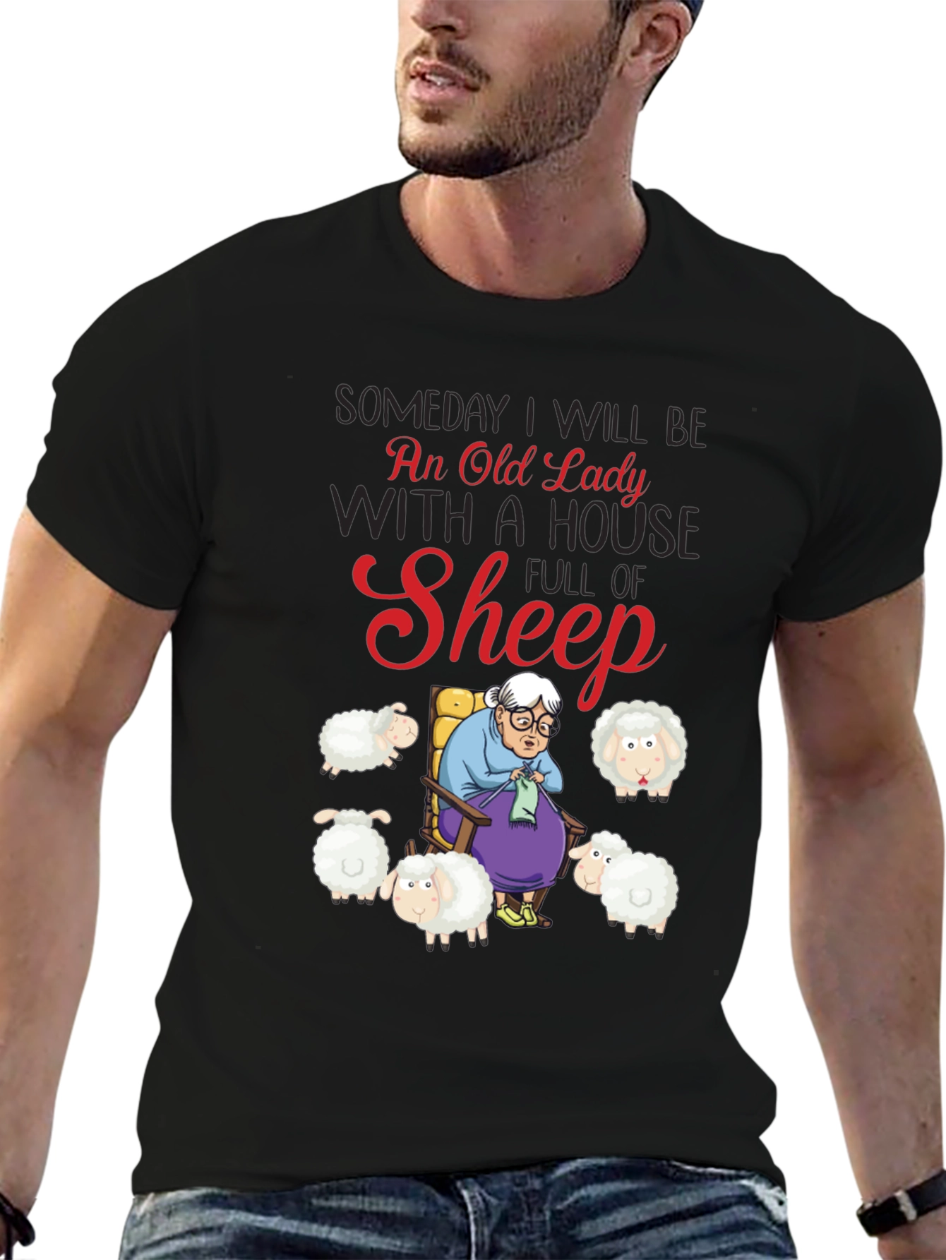 Old Lady Sheep T-Shirt