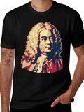 Bach Graphic Print Mens Black T-Shirt