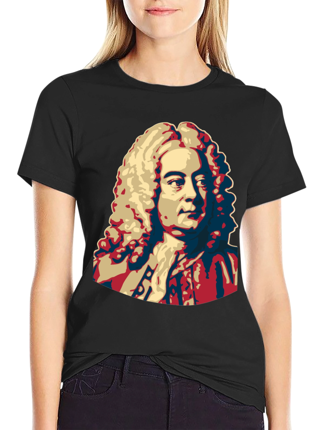 Bach Graphic Print Mens Black T-Shirt