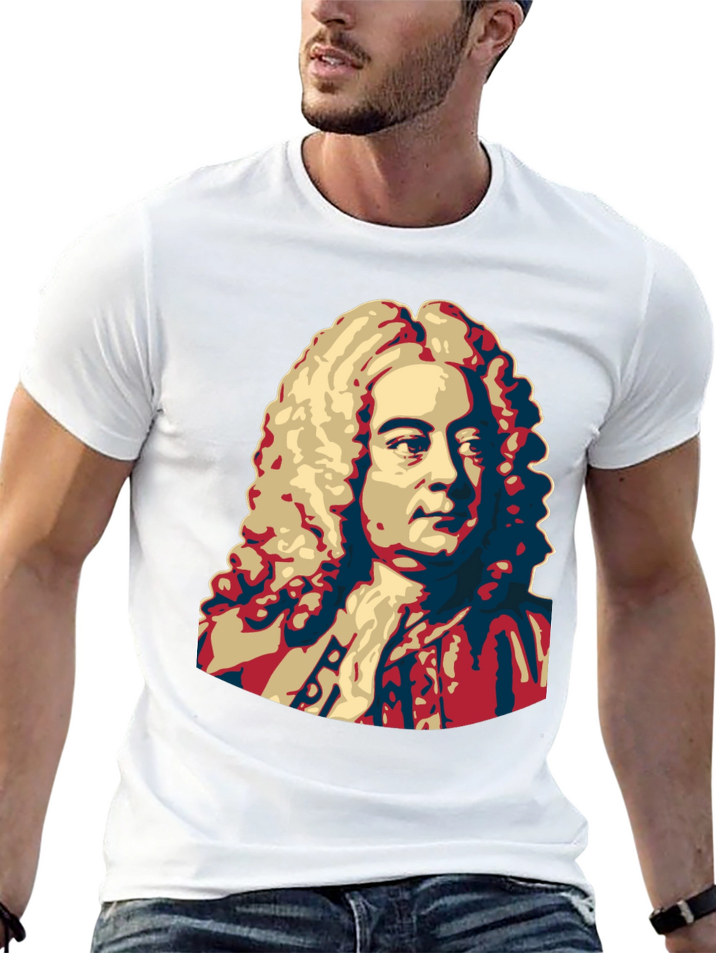 Bach Graphic Print Mens Black T-Shirt